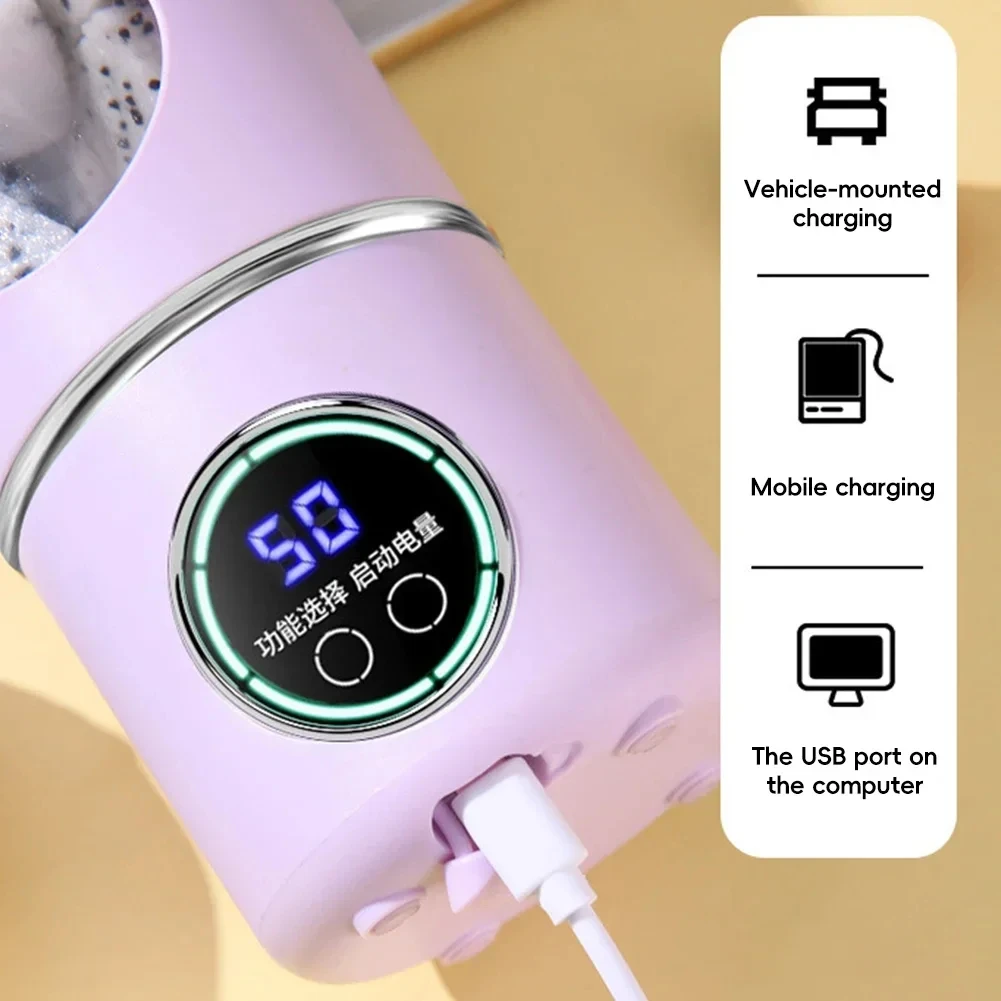 Stainless Steel Electric Blenders 700ml Juice Maker Blender 12 Leaves Strong BPA-free Smoothies/Ice Fruits/Nuts Blender Bottle