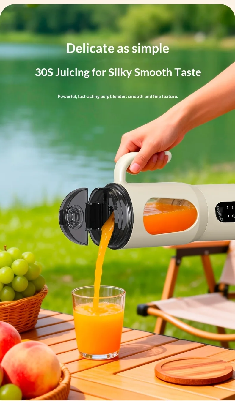 New Portable Juice Maker Blender for Shakes Smoothie 580ML Durable Juicer Steel Blades 2 in 1 Blender Bottle Smoothie Extractor