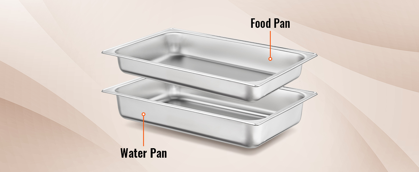 SucceBuy 8QT Rectangle Chafing Dish 2/4/6 Packs w/ Full Size Pans Buffet Catering Warmer Server Folding Stand Fuel Holder Tray