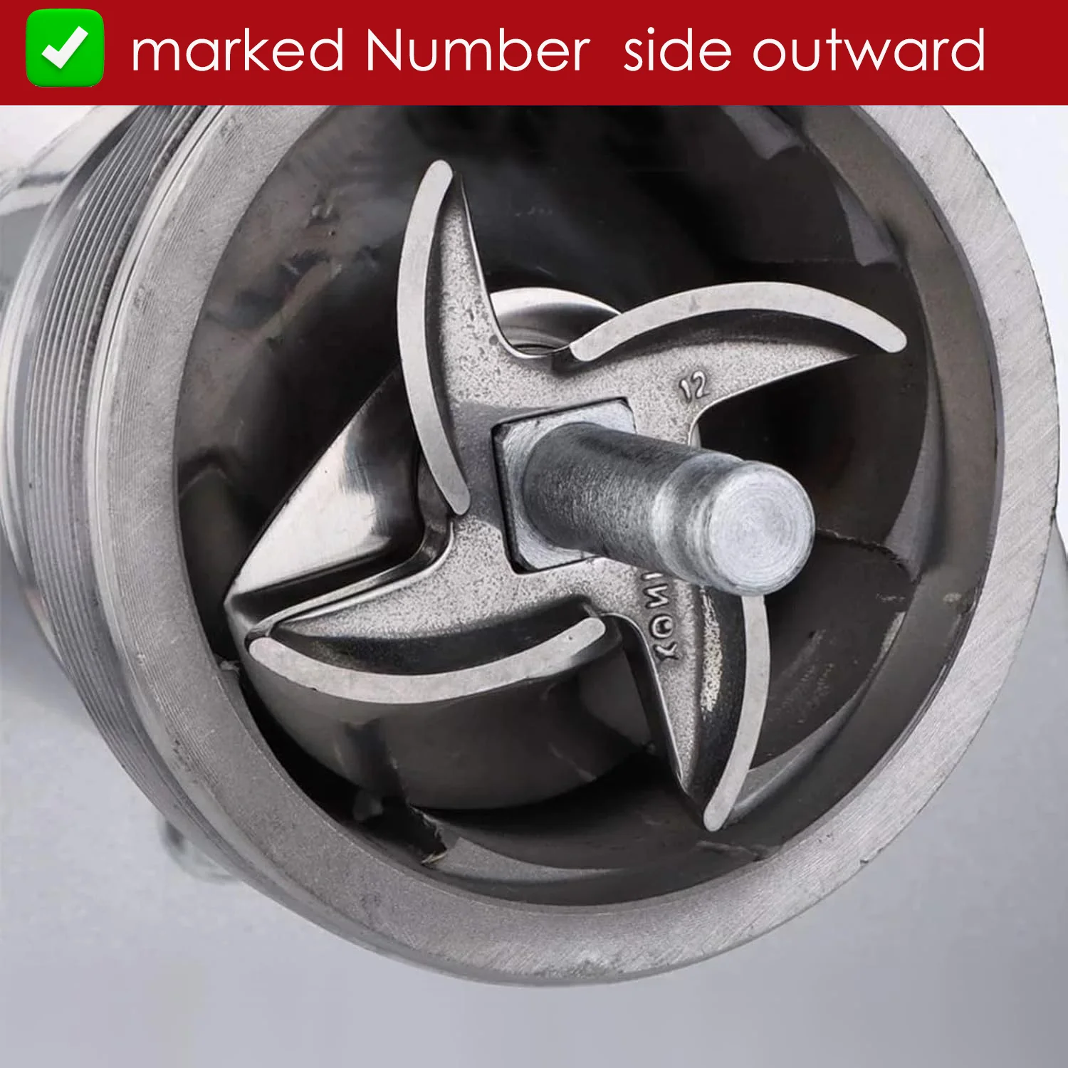 Meat Grinder Plates Type 12, #12 Stainless Steel Grinder Plate Disc, Blade, Sausage Stuffing Tubes, Replacement of Accessories
