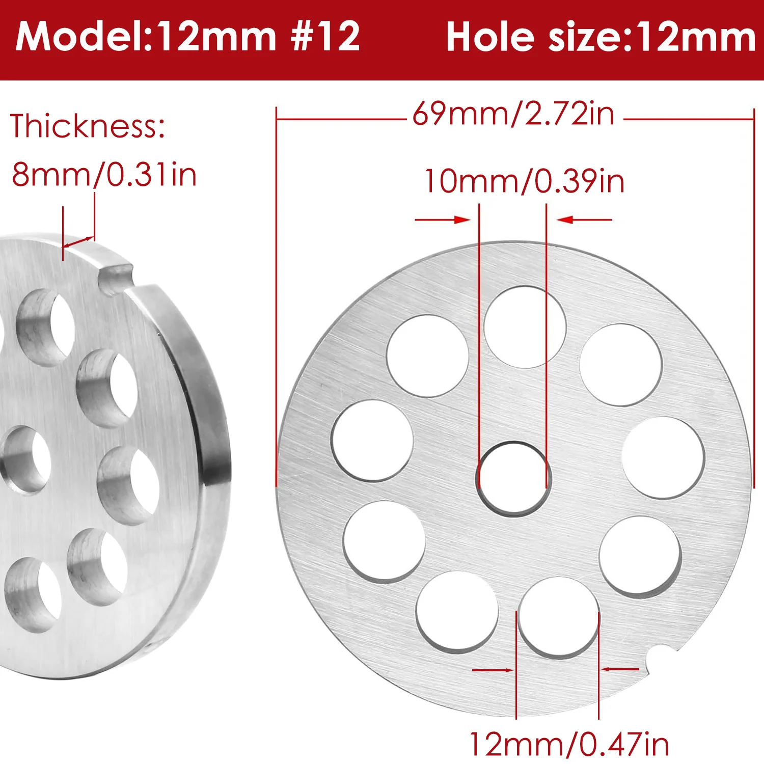 1 Grinder Plate 12mm