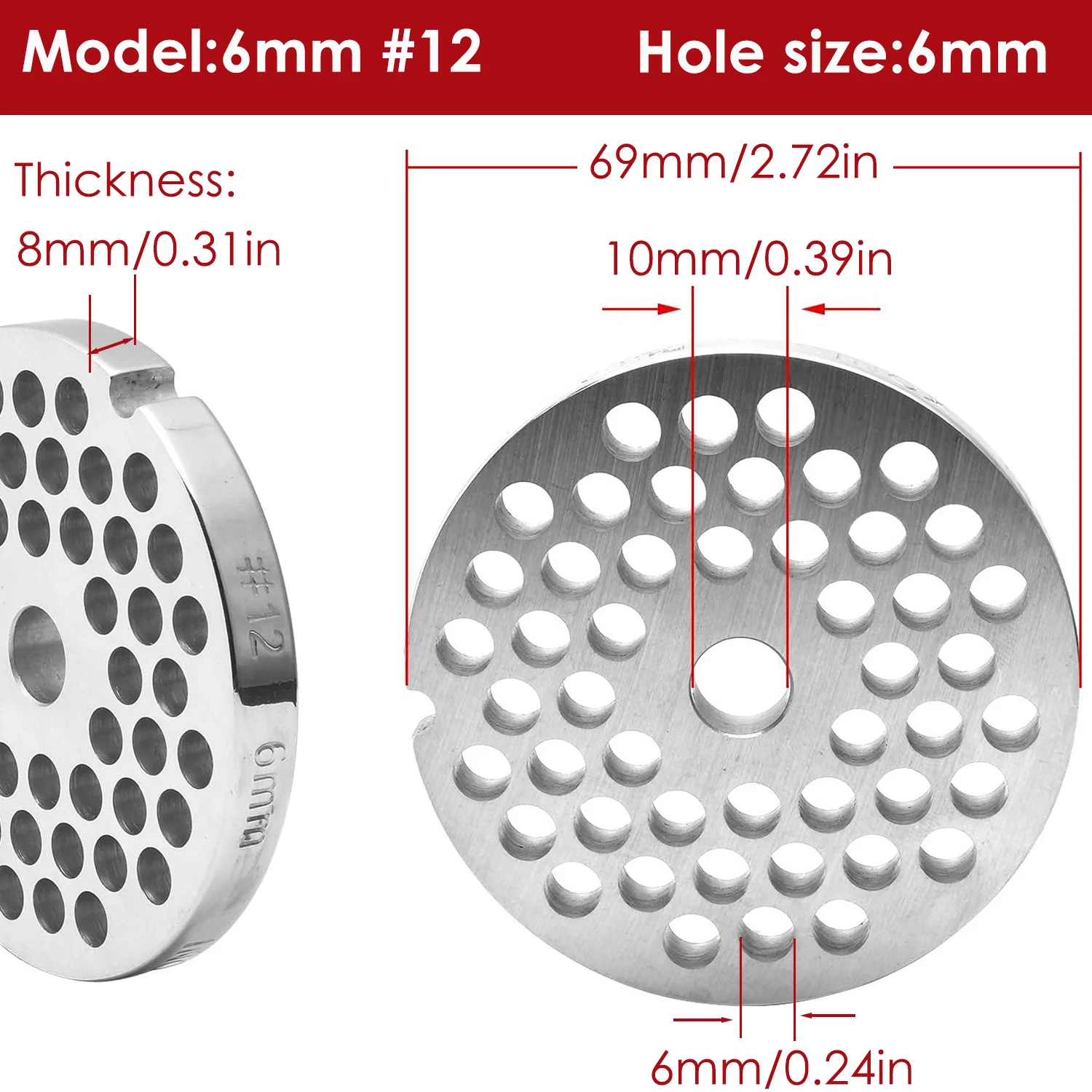 1 Grinder Plate 6mm