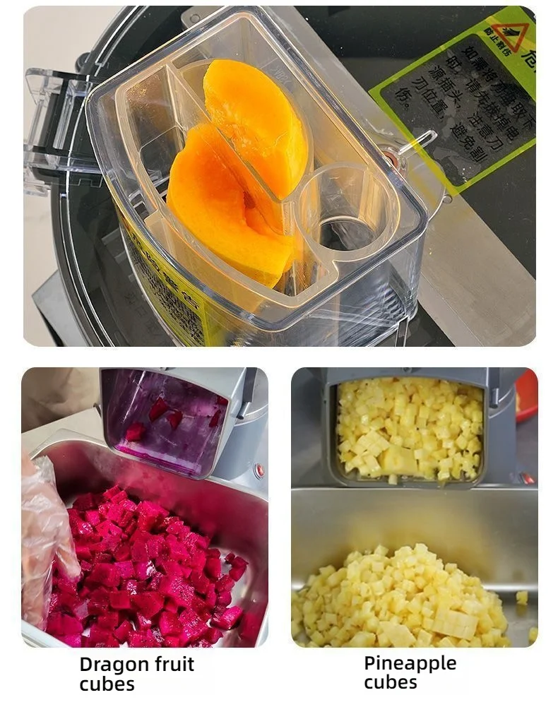 HomeWare M1 Multifunctional Vegetable Cutter Fruit Cutting Maker Cube Shredding Slicing large-caliber inlet Food processor