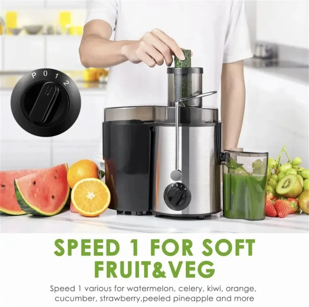 Strong Power Fruit Juicer 800W Centrifugal Juicer Easy To Clean Juice Extractor for Fruits Vegetables Portable Juicer Machine