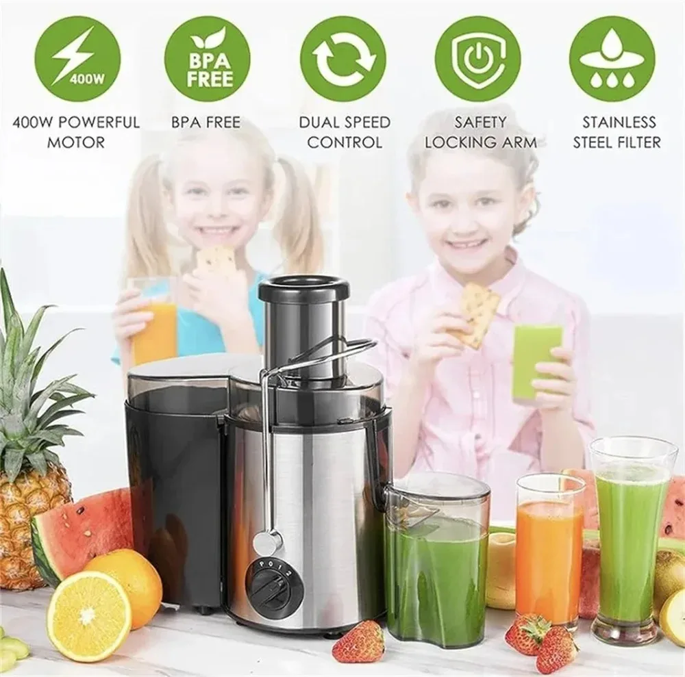 Strong Power Fruit Juicer 800W Centrifugal Juicer Easy To Clean Juice Extractor for Fruits Vegetables Portable Juicer Machine