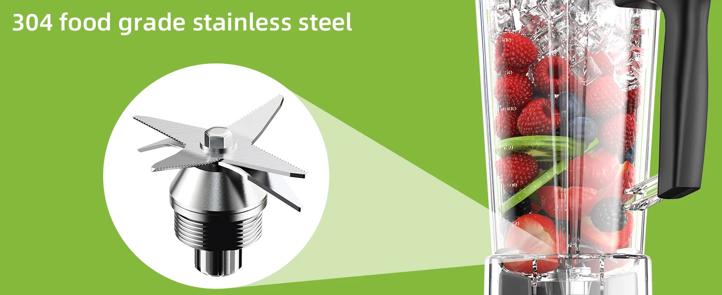 BioloMix 3HP 2200W Heavy Duty Grade Timer Blender Mixer Juicer Fruit Food Processor Ice Smoothies BPA Free 2L Jar BioloMix 3HP 2200W Heavy Duty Grade Timer Blender Mixer Juicer Fruit Food Processor Ice Smoothies BPA Free 2L Jar