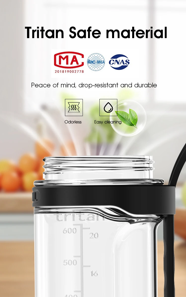 Portable Electric Juicer 700ML USB Rechargeable Fruit Milkshake Smoothie Mini Blender for kitchen travel Outdoor Camping Picnic. Portable Electric Juicer 700ML USB Rechargeable Fruit Milkshake Smoothie Mini Blender for kitchen travel Outdoor Camping Picnic.