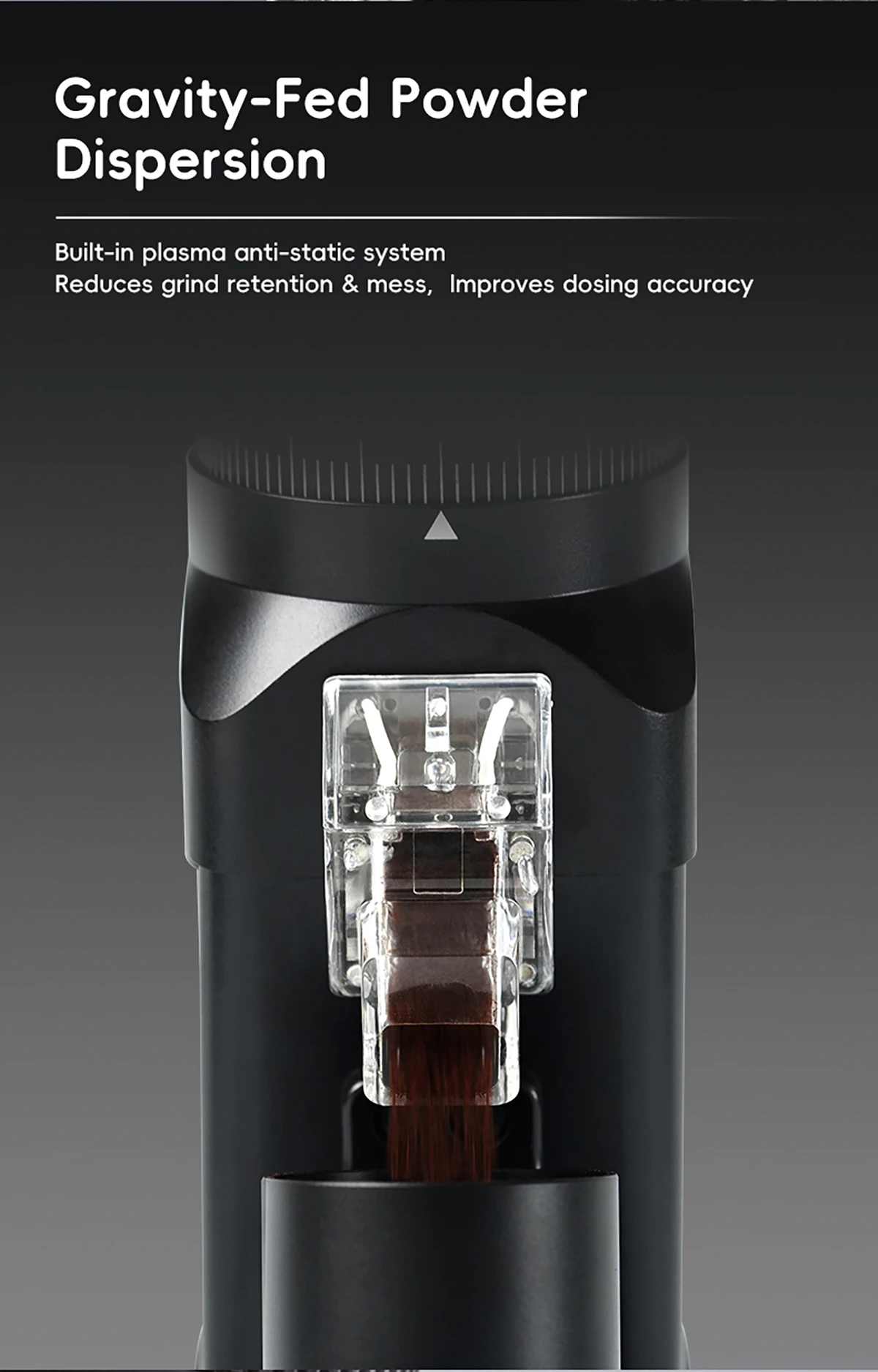 STARSEEKER E64 Electric Coffee Grinder 64MM Espresso Titanium Flat burr Stepless Fineness Adjustment Home Bean Grinder Black