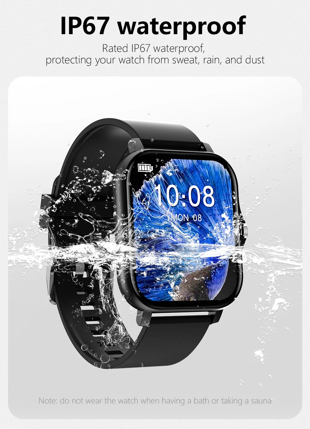 2026 New Smart Watch Men Women HD Display Bluetooth Call Message Sleep Heart Rate Sport Waterproof SmartWatch IOS Android Ht30