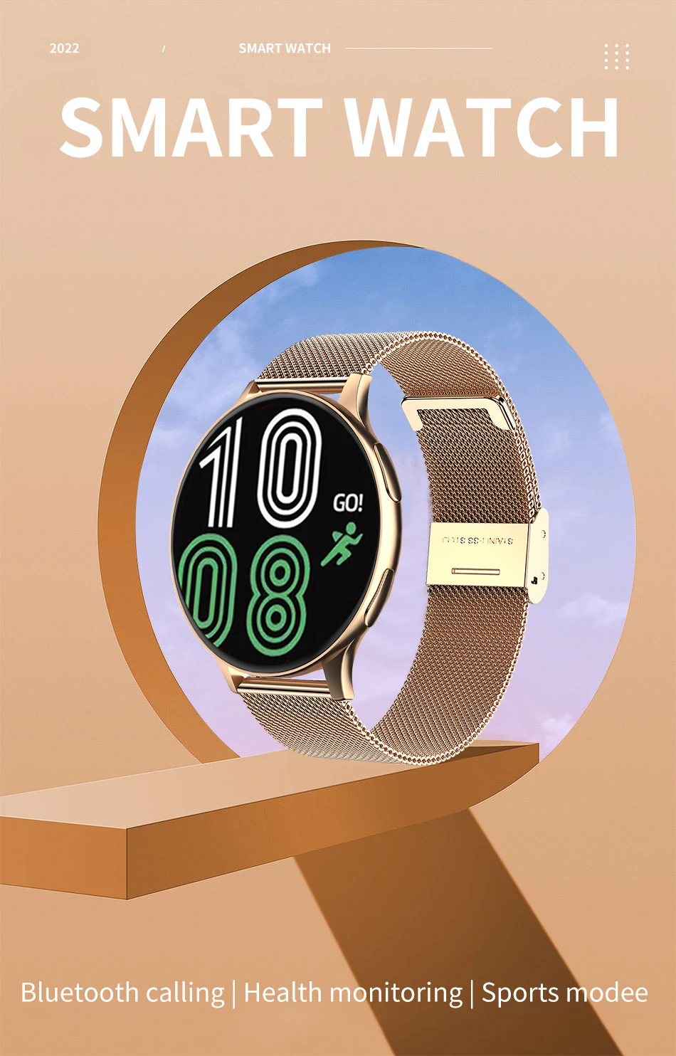 Watch 6 Upgrade SmartWatch 2026 Music Control Outdoor Sports Watch Bluetooth Call Heart Rate Message Reminder Weather Smartwatch