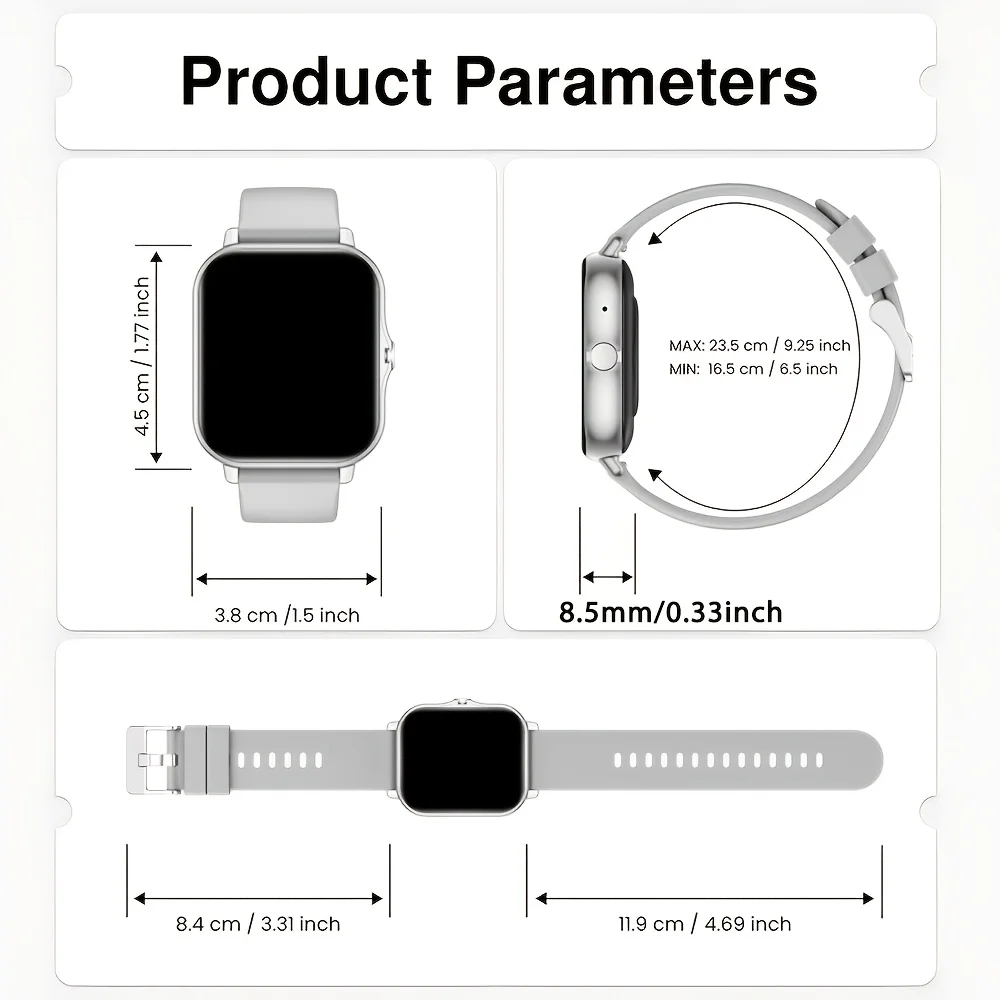 Smartwatch, Silicone Strap, and Gender Friendly Design in 2026. It Supports Intelligent Functions for Making and Answering Calls