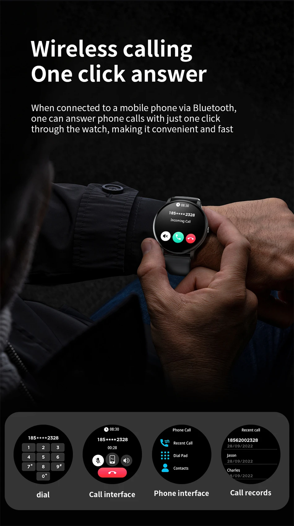 LIGE Waterproof Women Smart Watch Heart Rate Blood Pressure Monitoring Men Smartwatch Sport Ladies Smart Watches For Android IOS LIGE Waterproof Women Smart Watch Heart Rate Blood Pressure Monitoring Men Smartwatch Sport Ladies Smart Watches For Android IOS