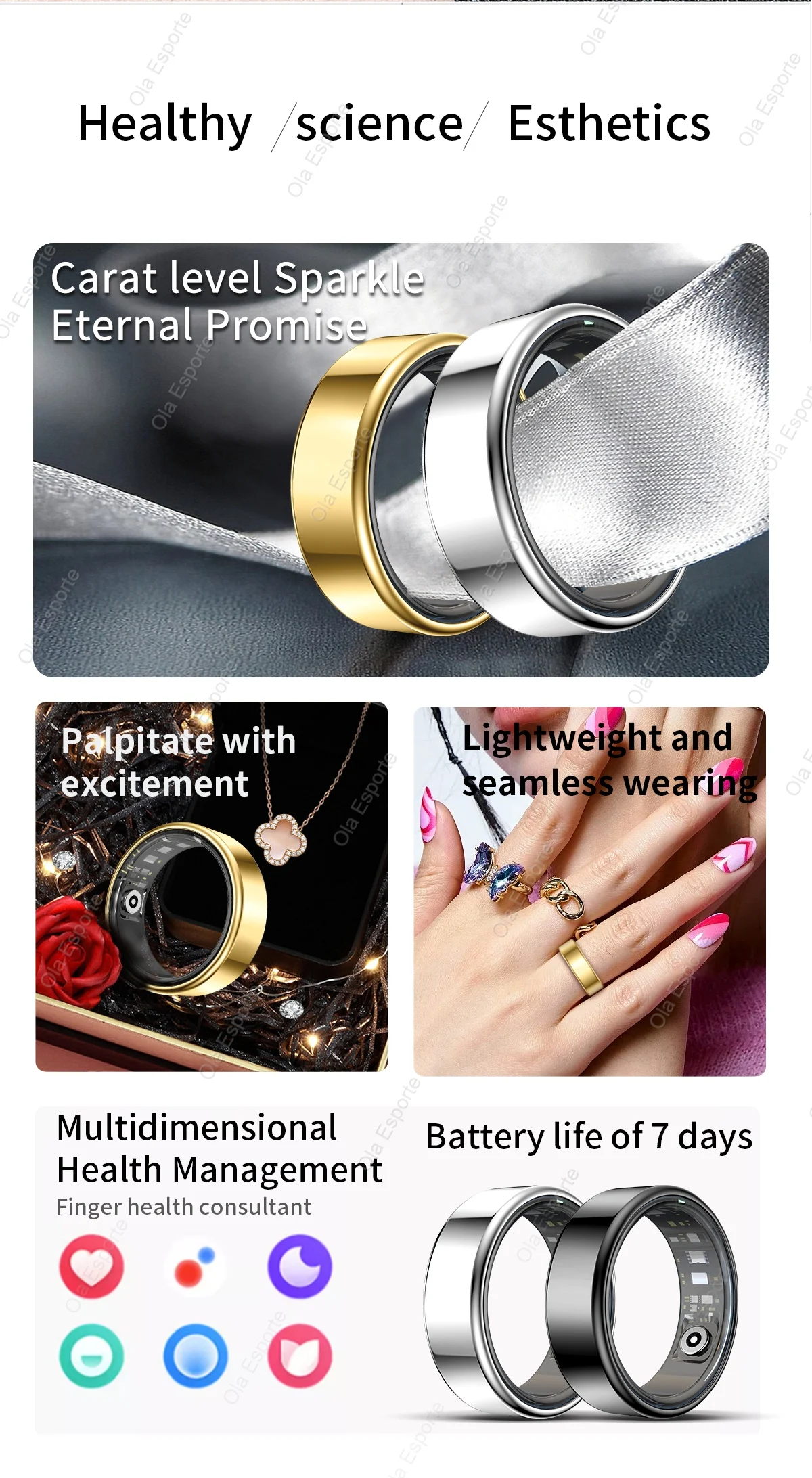 2026 New Smart Ring Men Women, Heart Rate Blood Oxygen and Sleep Monitor Smartring IP68 & 5ATM Waterproof, Multi-sport Ring R11C 2026 New Smart Ring Men Women, Heart Rate Blood Oxygen and Sleep Monitor Smartring IP68 & 5ATM Waterproof, Multi-sport Ring R11C