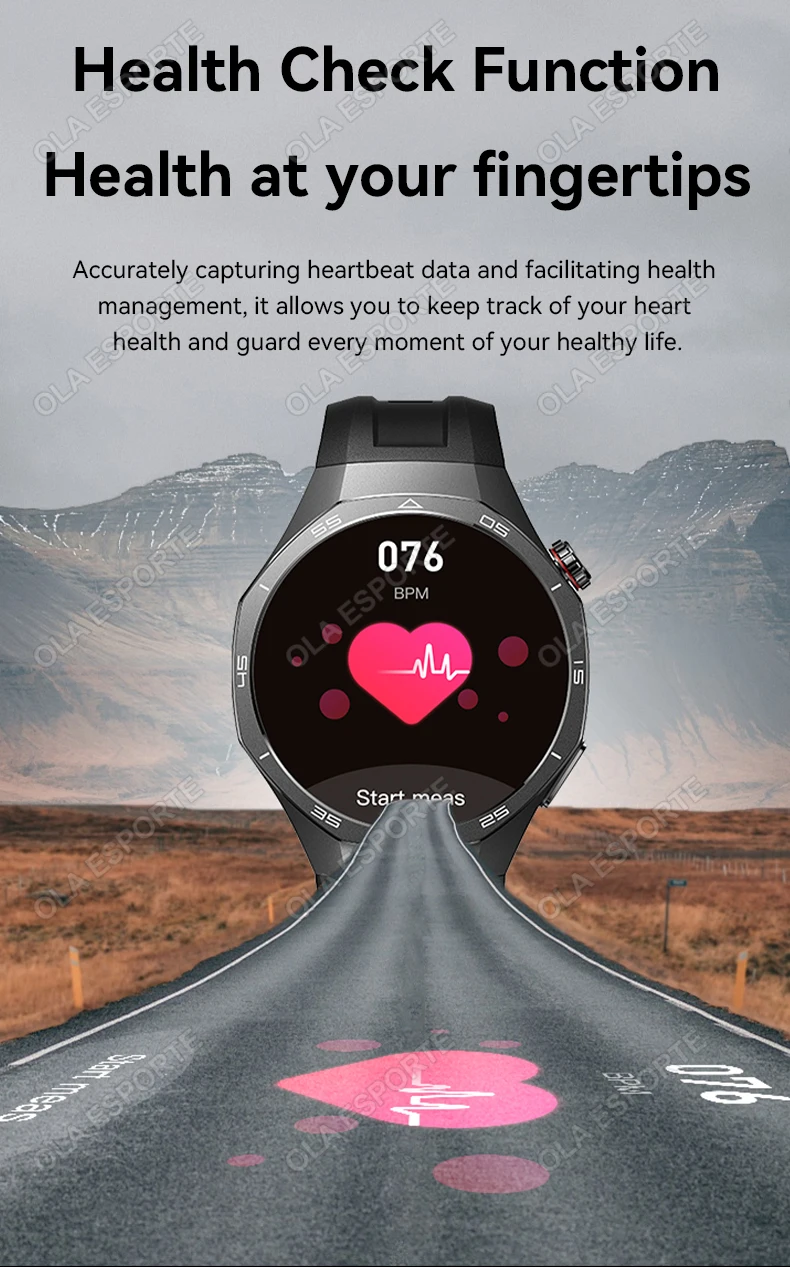 2026 Men's Smart Watch HD Display Health Tracking Bluetooth Calls Heart Rate Monitor Voice Assistant GPS Sports Smartwatch Ht30