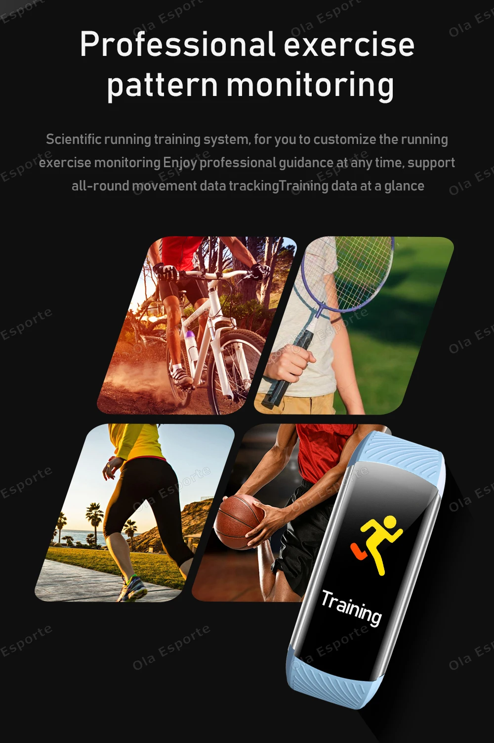 Smart Fitness Tracker Watch Heart Rate Monitor Sleep Steps Waterproof Health Exercise Bracelet For Men Women Smartwatch New HT30