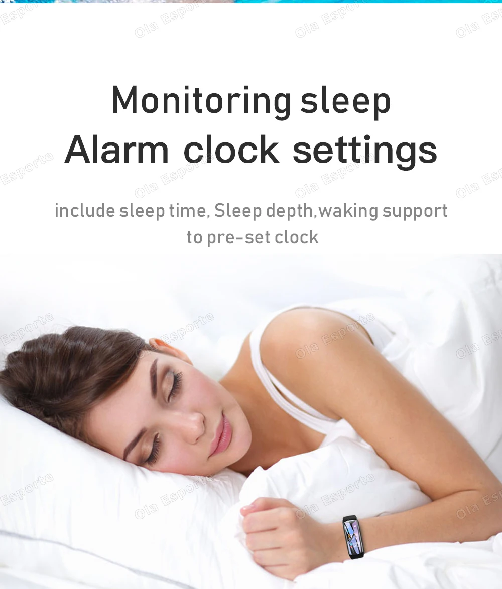 Smart Fitness Tracker Watch Heart Rate Monitor Sleep Steps Waterproof Health Exercise Bracelet For Men Women Smartwatch New HT30