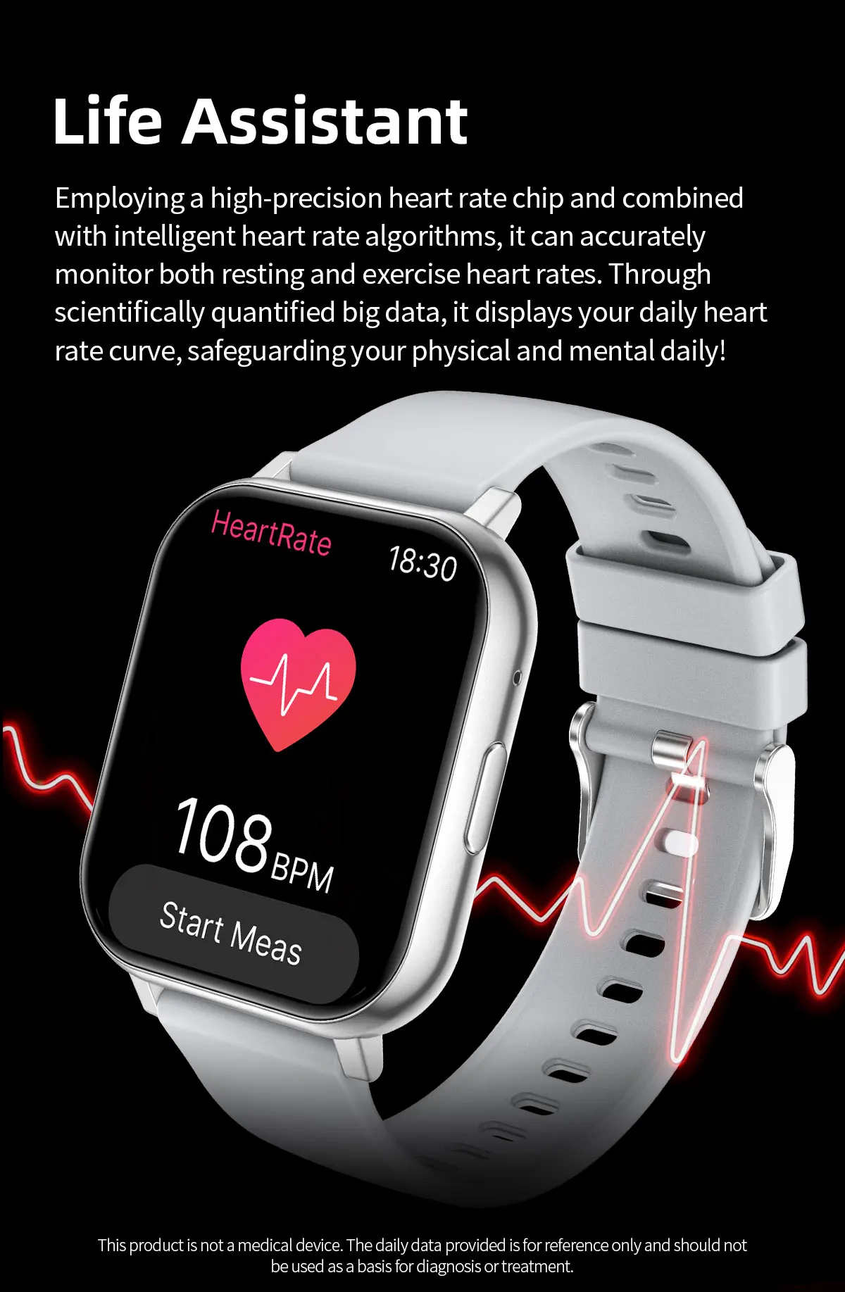 LIGE 2026 New Smart Watch Women Men Bluetooth Talking Blood Oxygen Heart Rate Monitoring Smart Watch For Women Men Holiday Gift