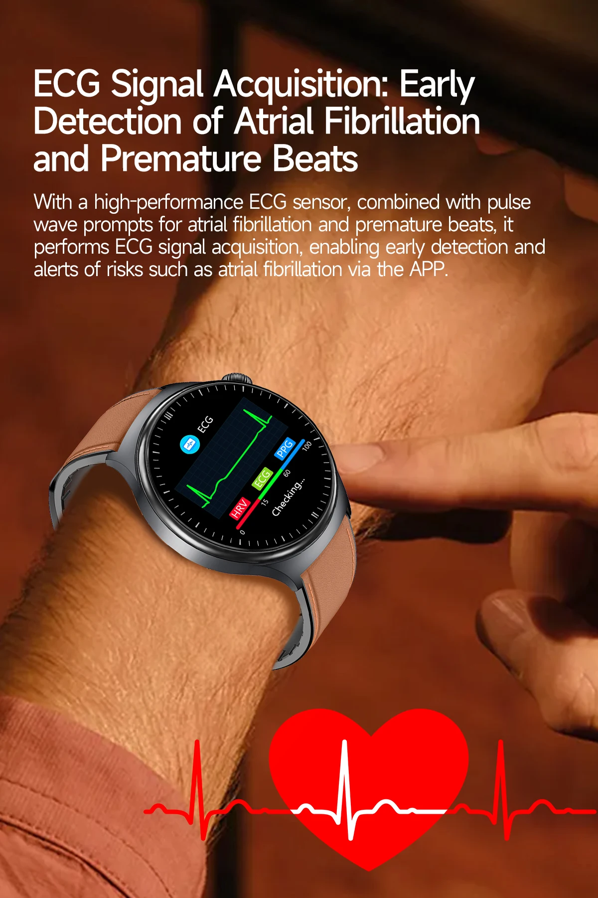 2026 New Diagnosis ECG Smart Watch Sport AI Accurate Uric Acid Blood Pressure Body Fat Five Organ Fitness Waterproof Smartwatch