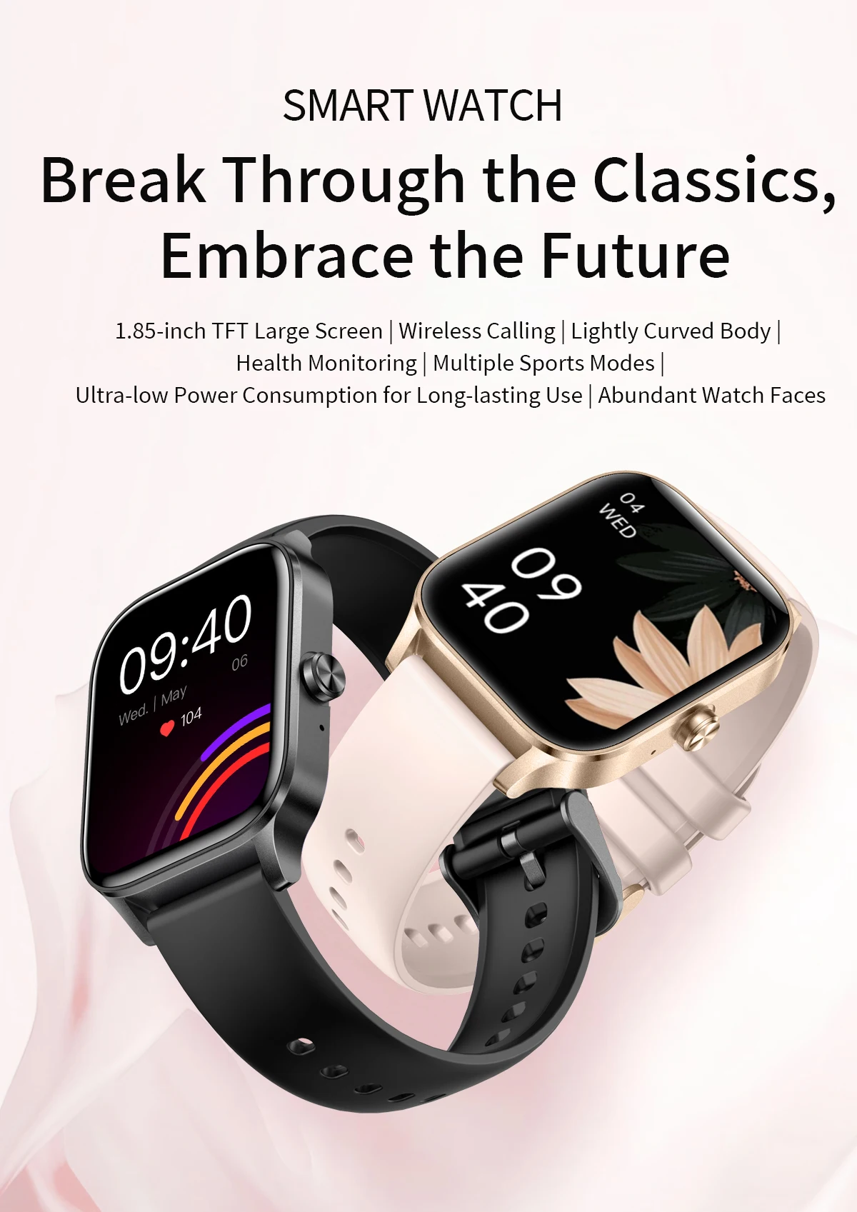 LIGE Fashion Smart Watch Women 1.85” HD Screen Custom Watch Face Women’s Health Monitor Watch Bluetooth Call Sports Smartwatches LIGE Fashion Smart Watch Women 1.85” HD Screen Custom Watch Face Women’s Health Monitor Watch Bluetooth Call Sports Smartwatches