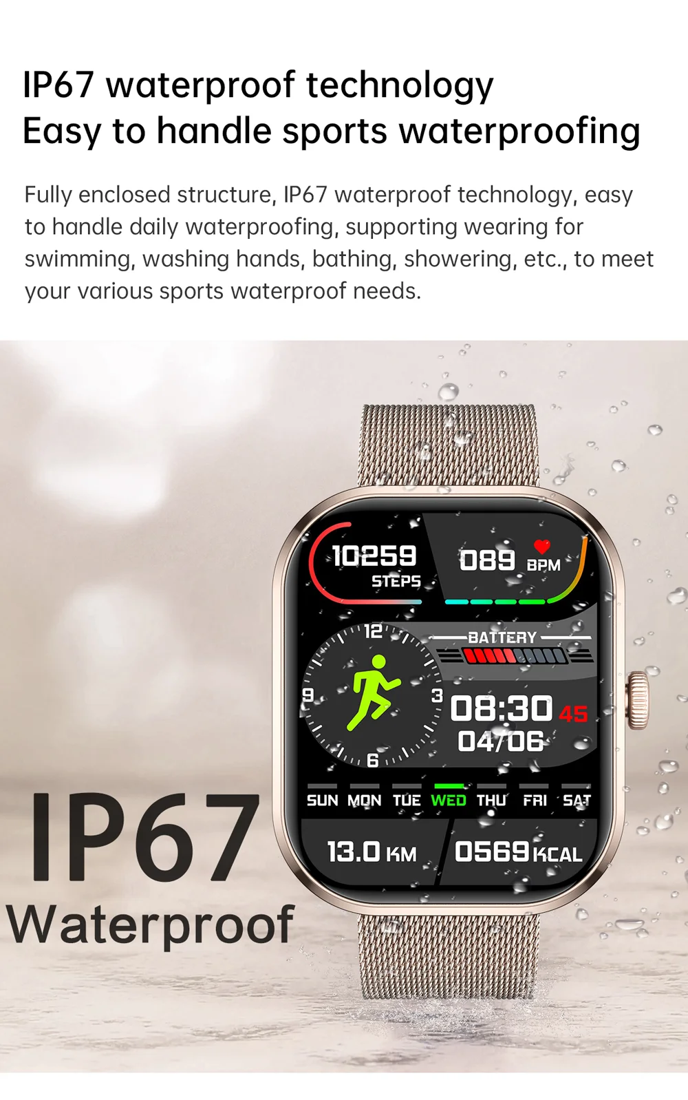 Women NewFASHION Smart Watches Bluetooth Call Full Touch Screen Waterproof Sport Fitness Tracker Lady Watches Smartwatch For Men