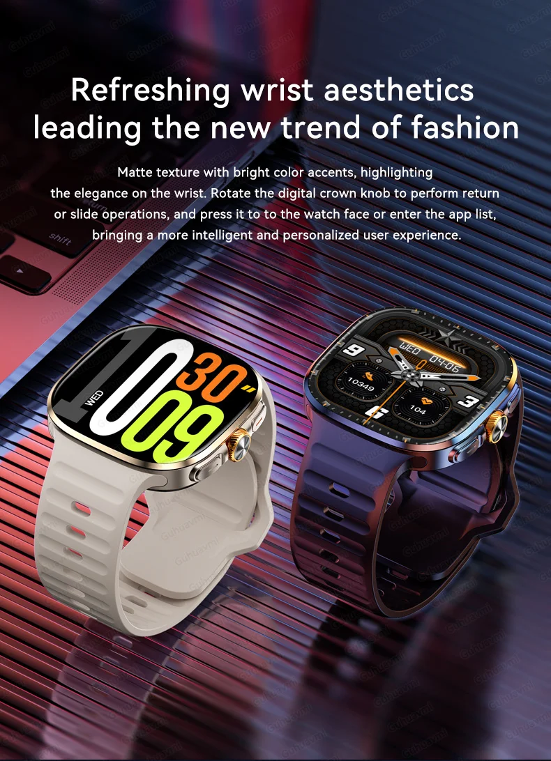 New upgrade 5G/4G Full Network Smart Watch AMOLED 2100mah Rotating Camera GPS WIFI Google APPS Download Smartwatch phone iOS