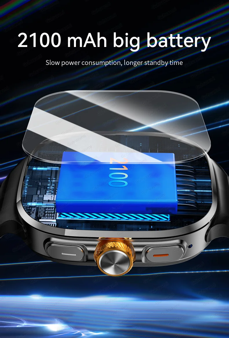 New upgrade 5G/4G Full Network Smart Watch AMOLED 2100mah Rotating Camera GPS WIFI Google APPS Download Smartwatch phone iOS