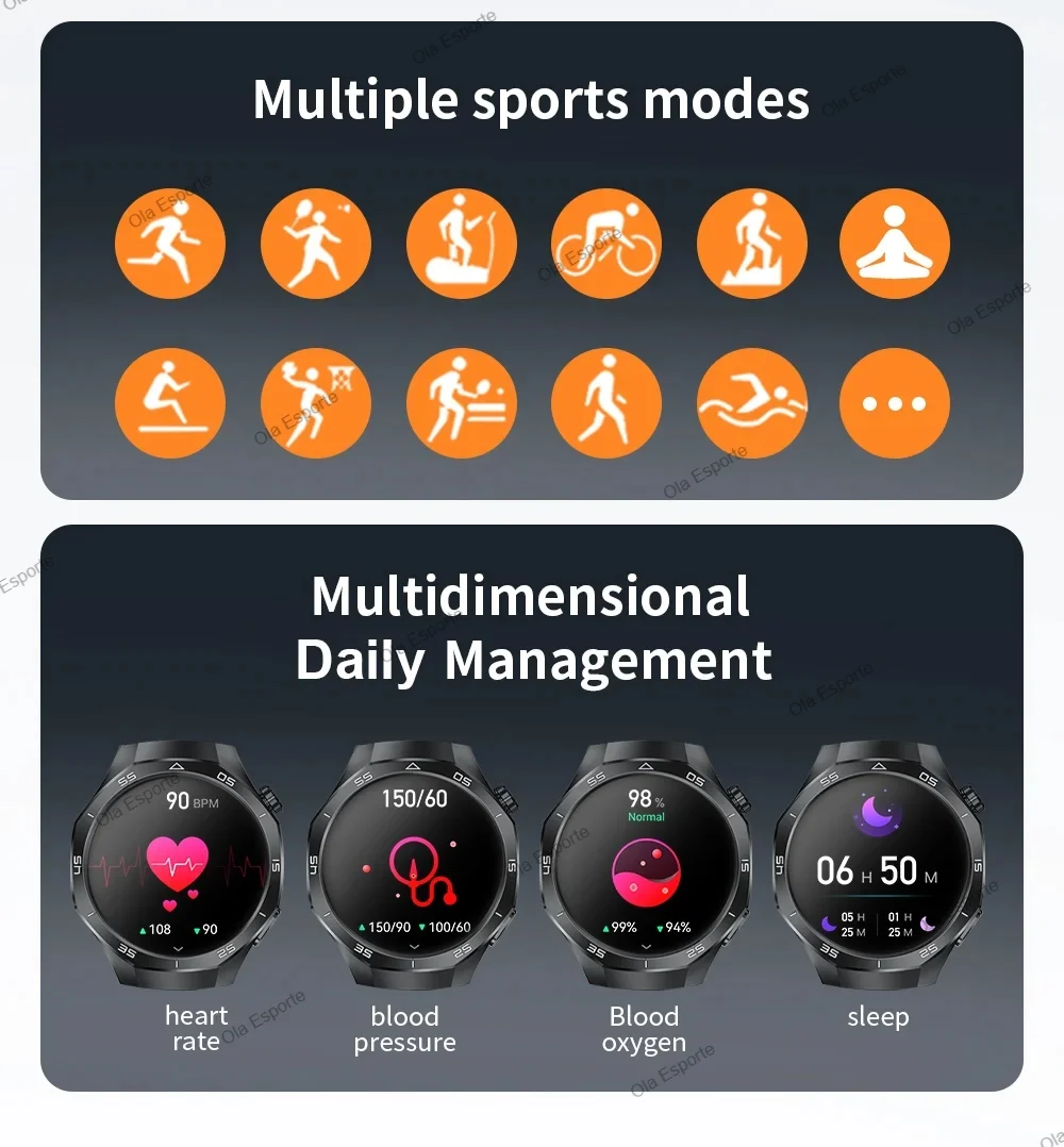 2026 New Smart Watch Men AMOLED HD Screen GPS Motion trajectory Heart Rate Bluetooth Call SmartWatches Waterproof For Android LS 2026 New Smart Watch Men AMOLED HD Screen GPS Motion trajectory Heart Rate Bluetooth Call SmartWatches Waterproof For Android LS