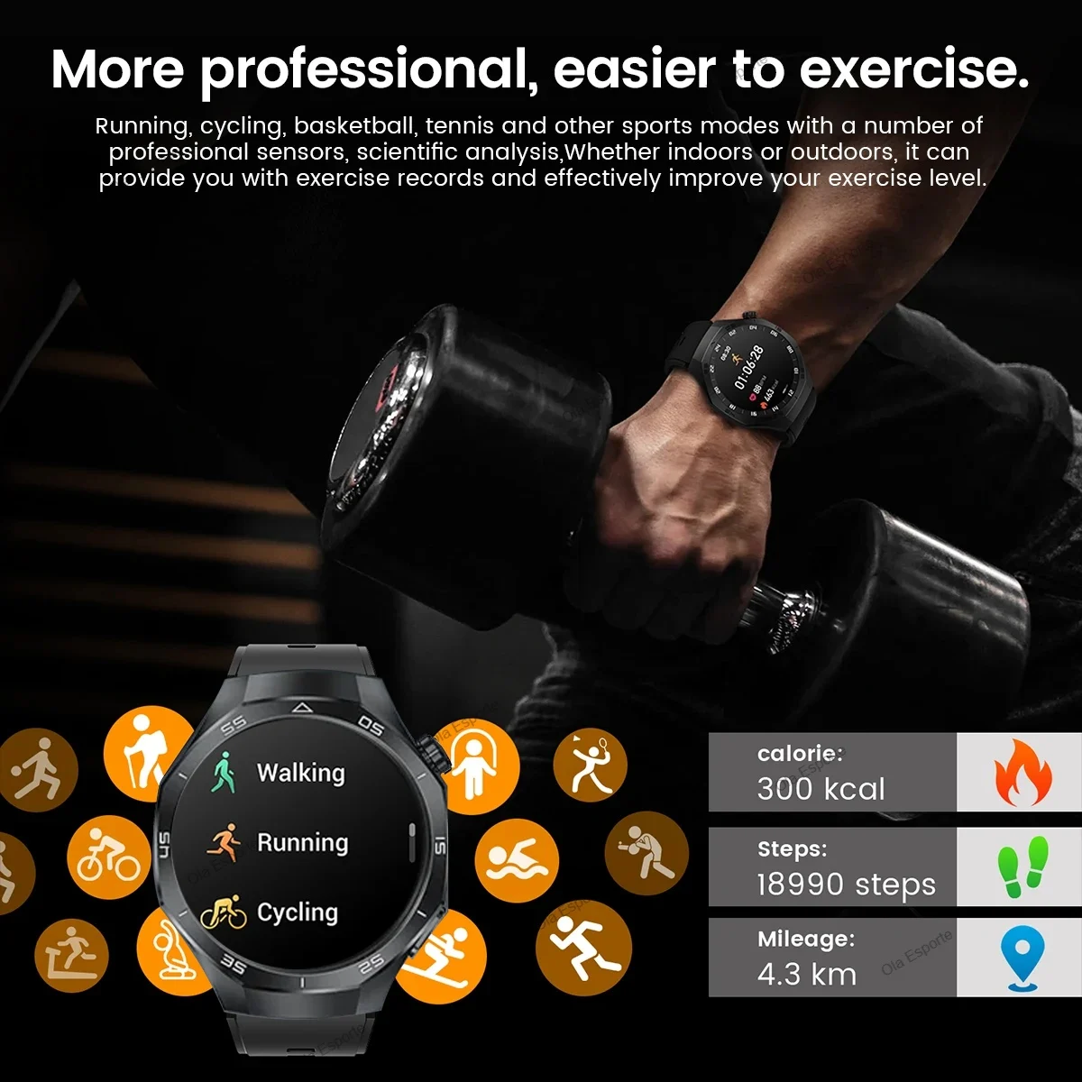 2026 New Smart Watch Men AMOLED HD Screen GPS Motion trajectory Heart Rate Bluetooth Call SmartWatches Waterproof For Android LS 2026 New Smart Watch Men AMOLED HD Screen GPS Motion trajectory Heart Rate Bluetooth Call SmartWatches Waterproof For Android LS