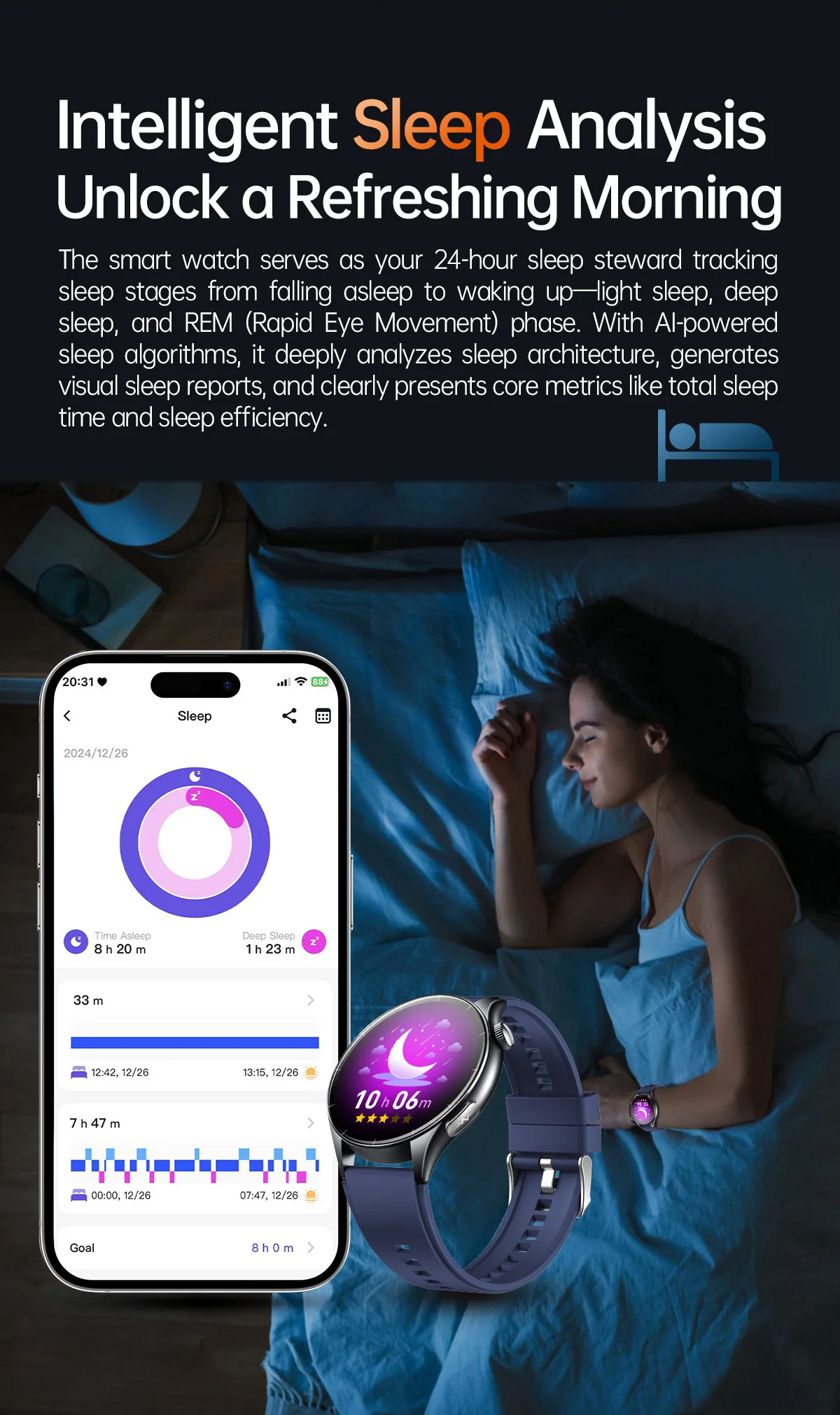 2025 New NFC+ECG+PPG Health Smart Watch BMI Fat Heart Rate Blood Pressure Watch 380mAh BT Call IP68 Waterproof Sports Bracelet