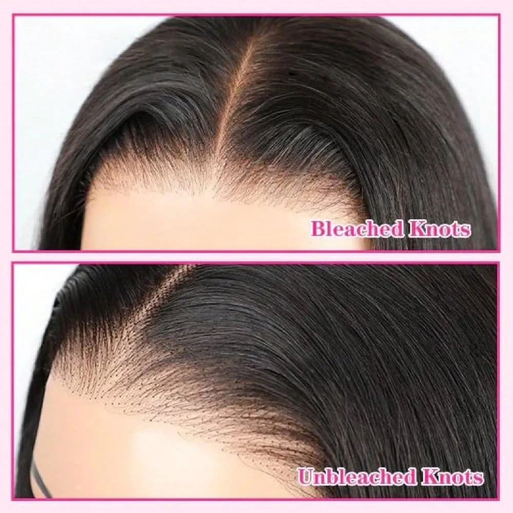 250% Brazilian Straight Human Hair Wigs 13x4 13x6 HD Transparent Lace Front Wigs Pre Plucked Baby Hair Natural Hairline Wigs For Black Women