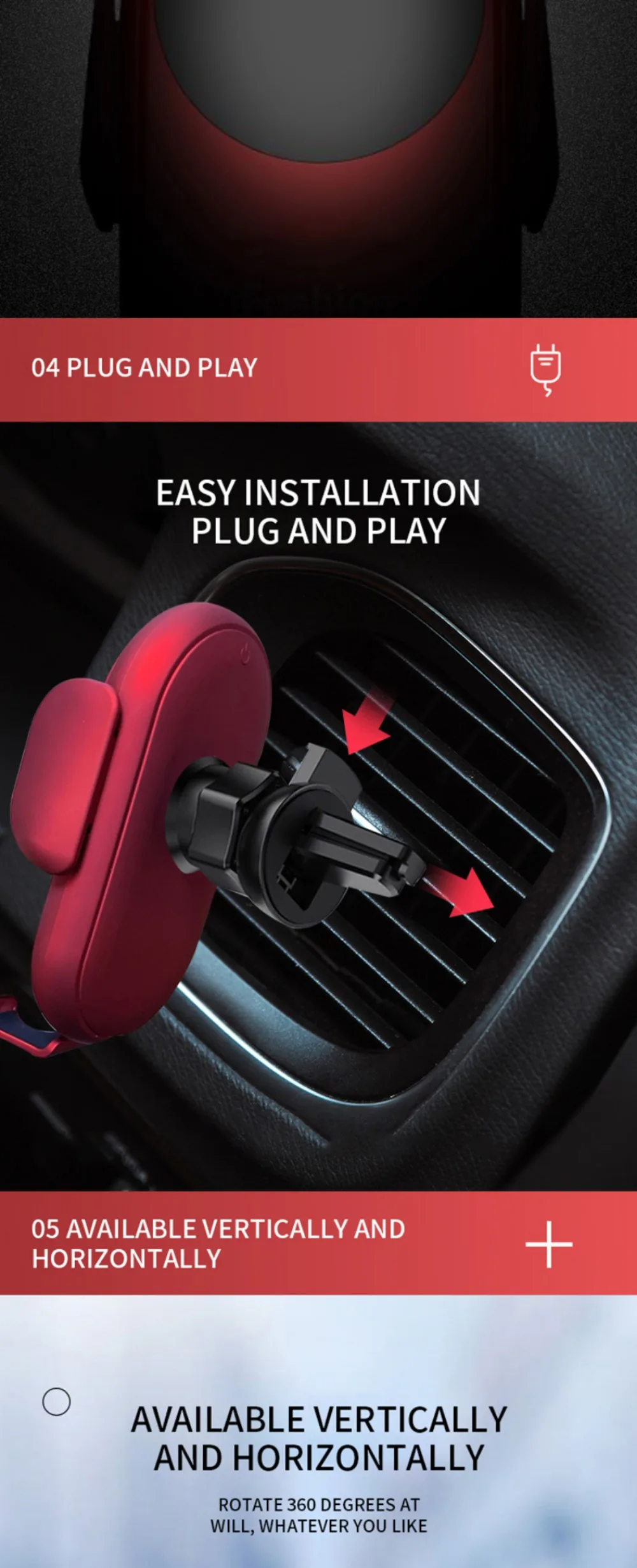 50W Car Wireless Charger Auto Mount Phone Holder For iPhone 15 14 13 Pro Max Samsung Xiaomi Huawei Phone Induction Fast Charging