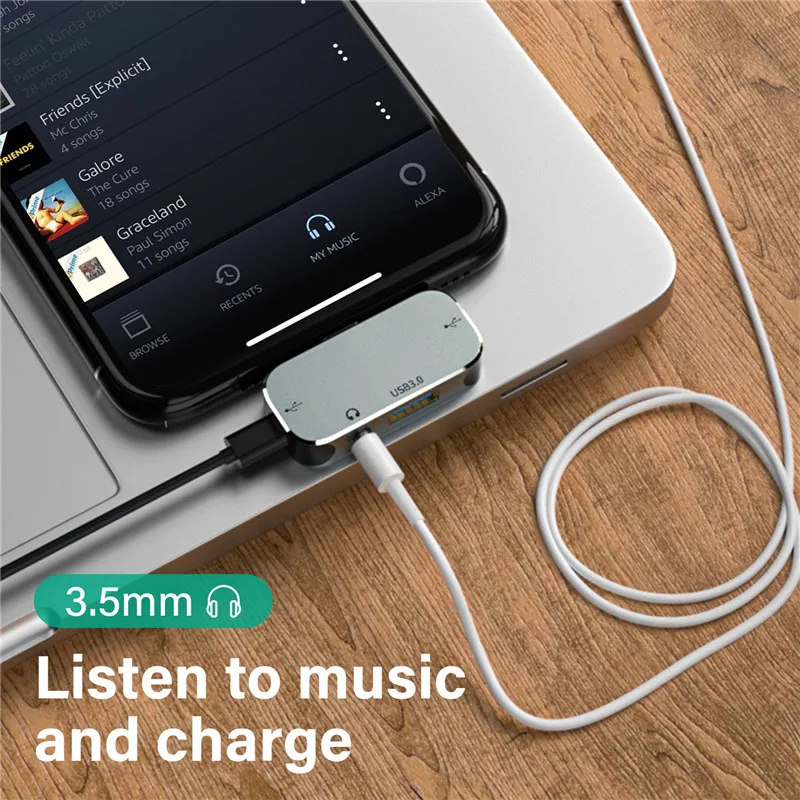 USB 3.1 Type C Hub To HDMI Adapter 4K Thunderbolt 3 USB C Hub with Hub 3.0 TF SD Reader Slot PD for MacBook Pro/Air 2018 - 2020