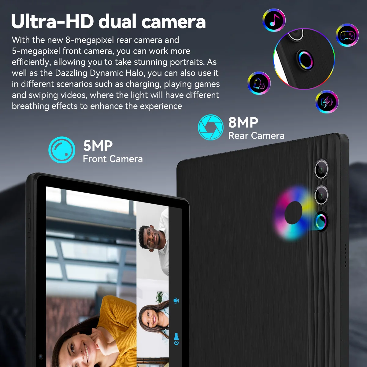 BUFO US Warehouse G9 11.45 Inch 2000*1200 HD Tablet PC Android 16 Widevine L1 for Prime Video Disney+ HBO 30GB(6GB+24GB Virtual) LPDDR5 UFS 128GB A733 Octa‑Core CPU 9660mAh Big Battery WiFi6 BT5.3 Gaming Tablet