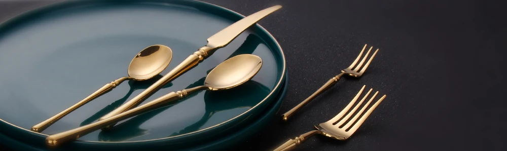 6/16/24/30Pcs Gold Tableware Stainless Steel 304 Cutlery Set Mirror Dinnerware Wedding Gift Hotel Home Dinner Party Flatware
