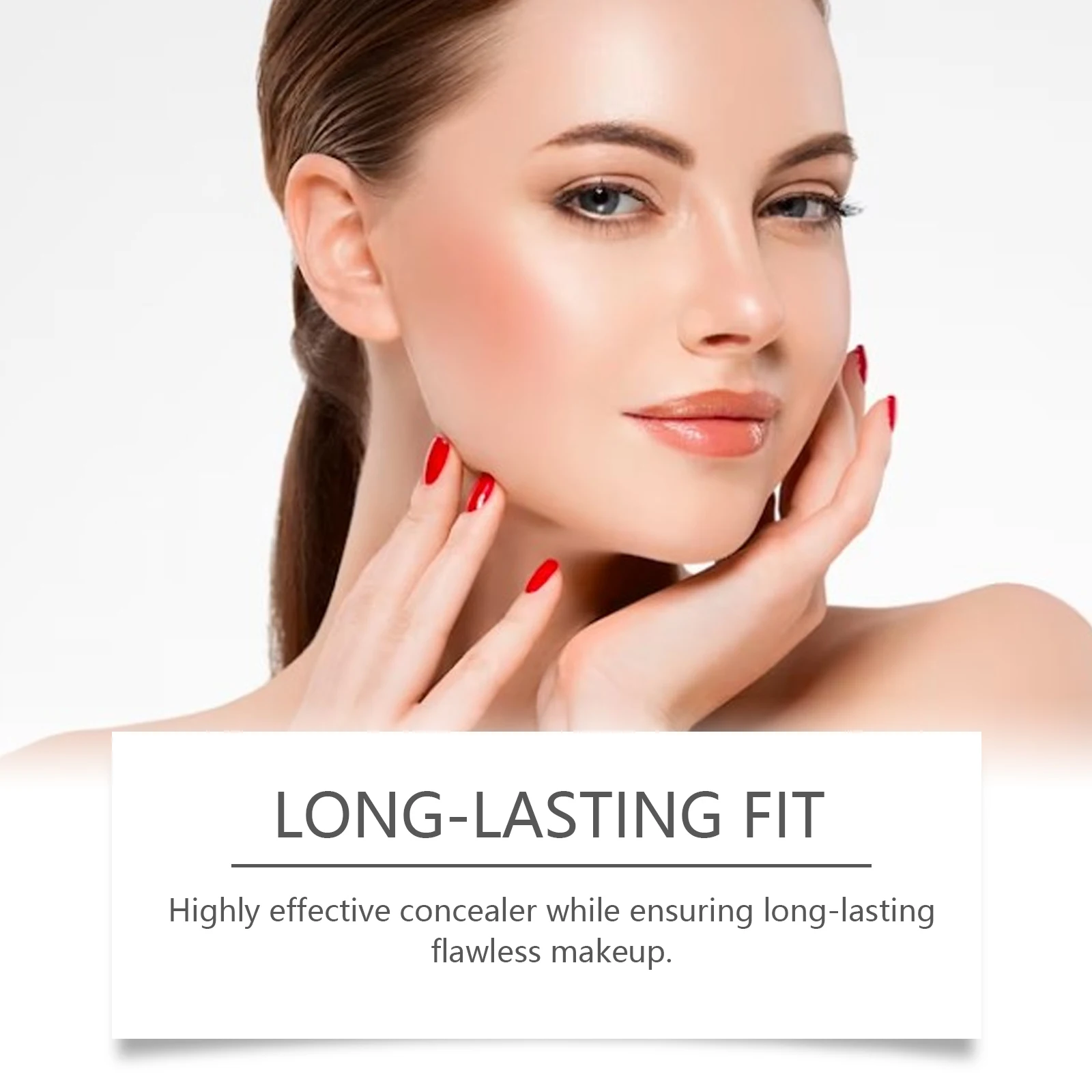 Vitamin E Light Skin Beauty Foundation Hyaluronic Acid Moisturizing Concealer Brightening Even Tone Lightweight Long Wear Flawless Face Base Makeup