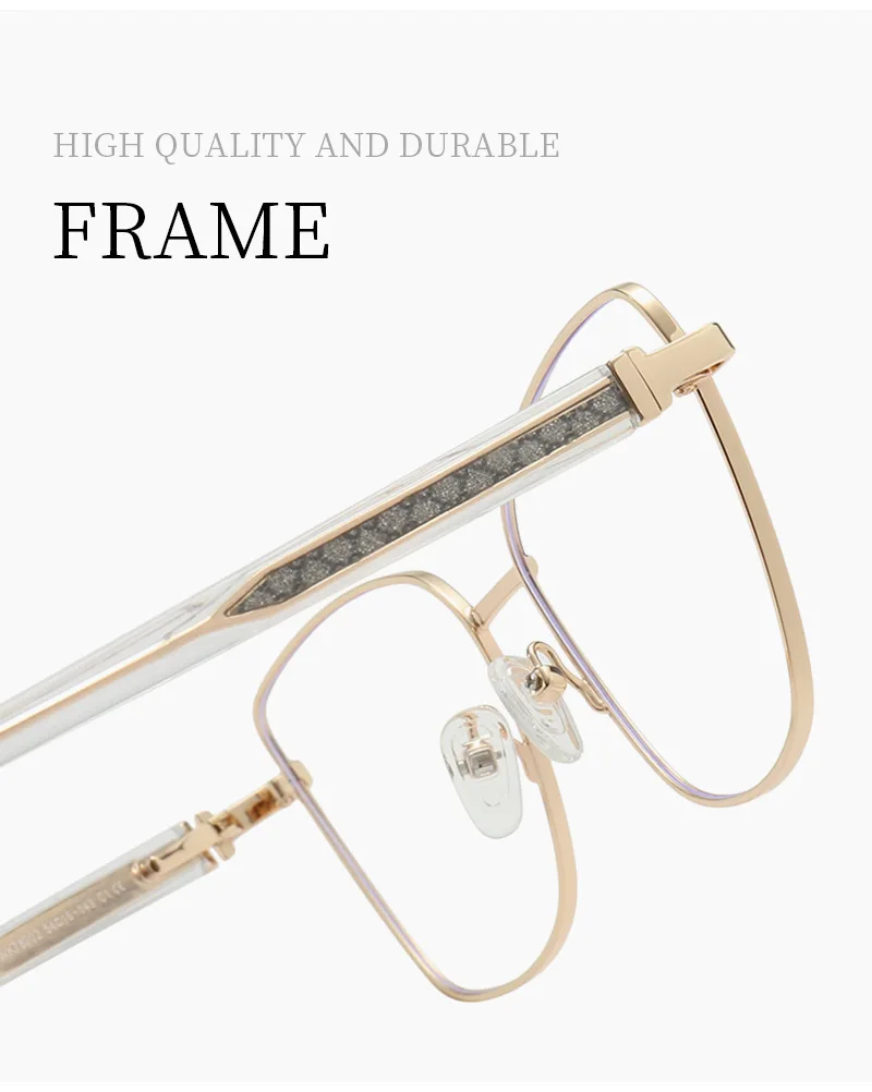 JMISUS Woman Cat Eye Metal Alloy Progressive Multifocal Lenses Anti-Blue Ray Butterfly Photochromic Prescription Eyewear