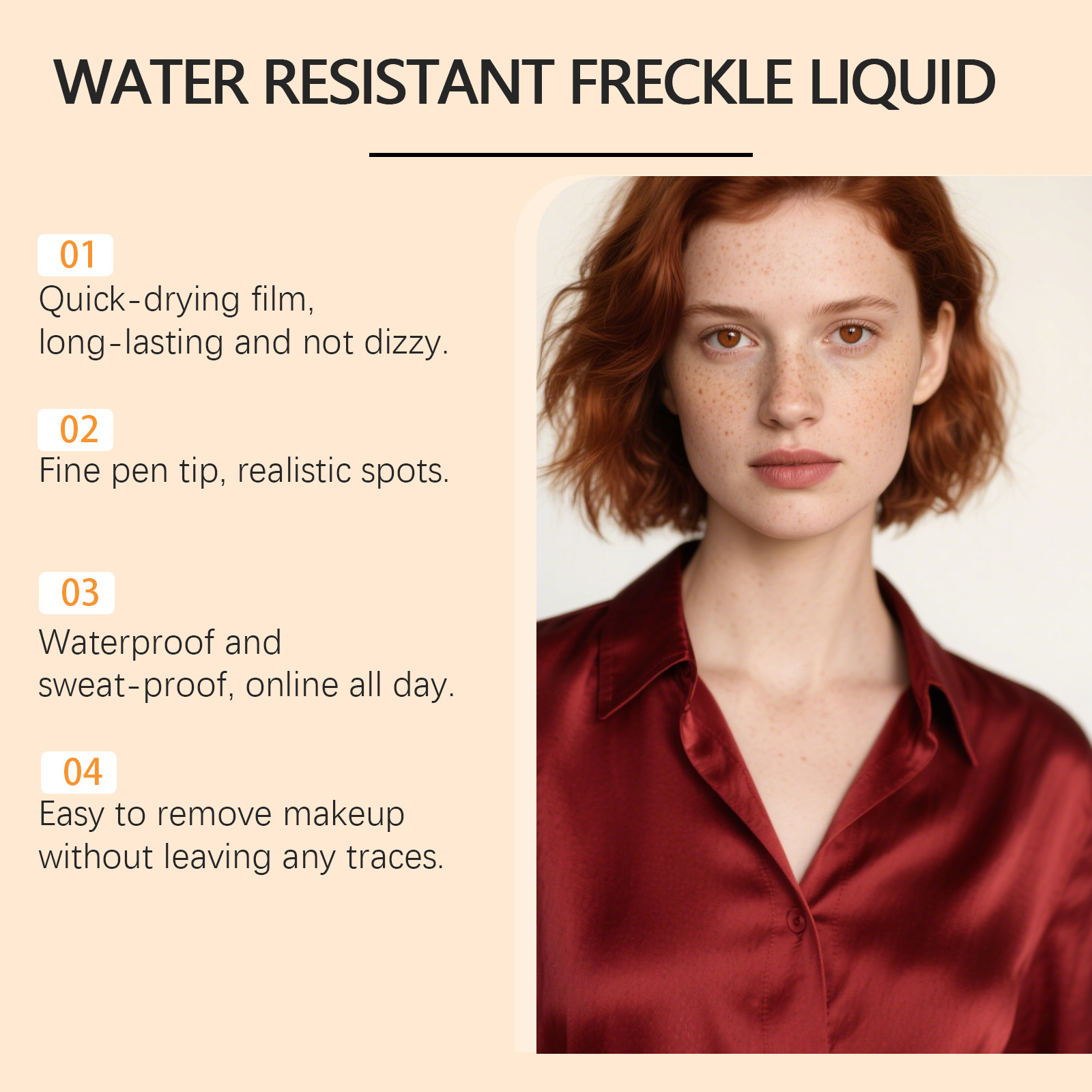 Fake Freckle Pen Dot Spot Waterproof Realistics Faux Face Stain Beauty Tool Smoothing Pigments Long-Lasting Stamp Daily Makeup