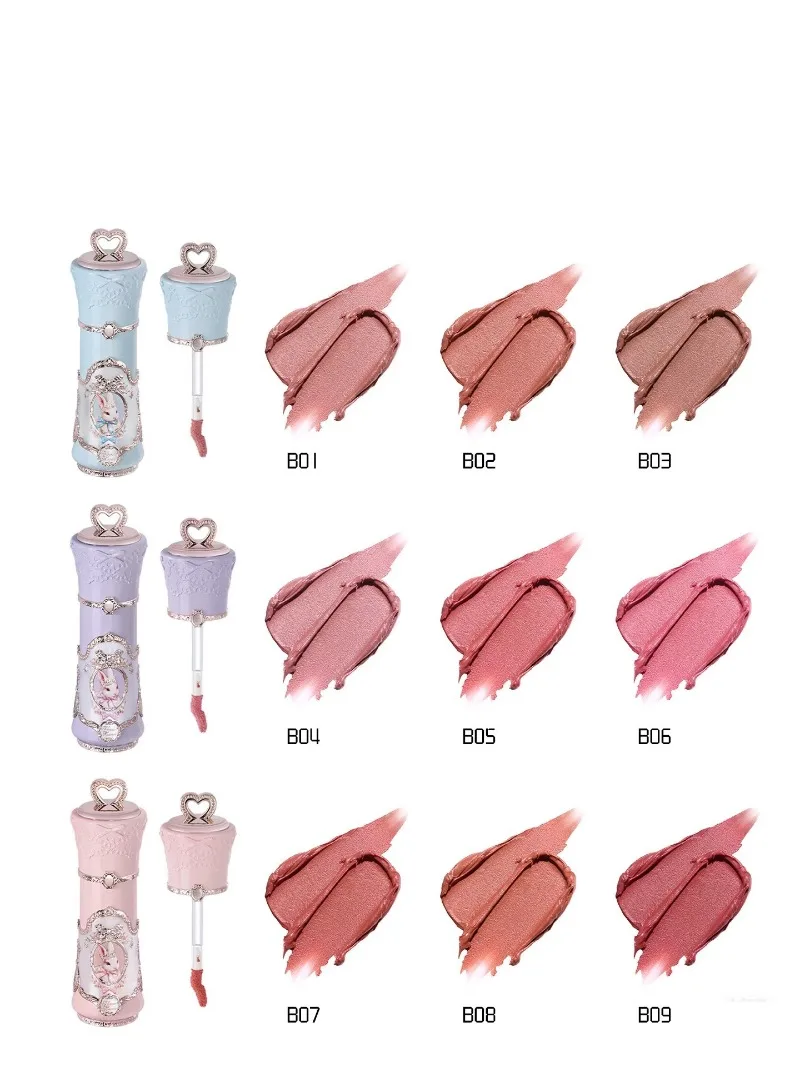 Flowers Knows Bunny Garden Collection Gift Set Makeup Eyeshadow Palette Velvet Matte Lip Stick Lip Cream Blush De Maquillaje