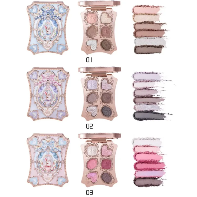 Flowers Knows Bunny Garden Collection Gift Set Makeup Eyeshadow Palette Velvet Matte Lip Stick Lip Cream Blush De Maquillaje