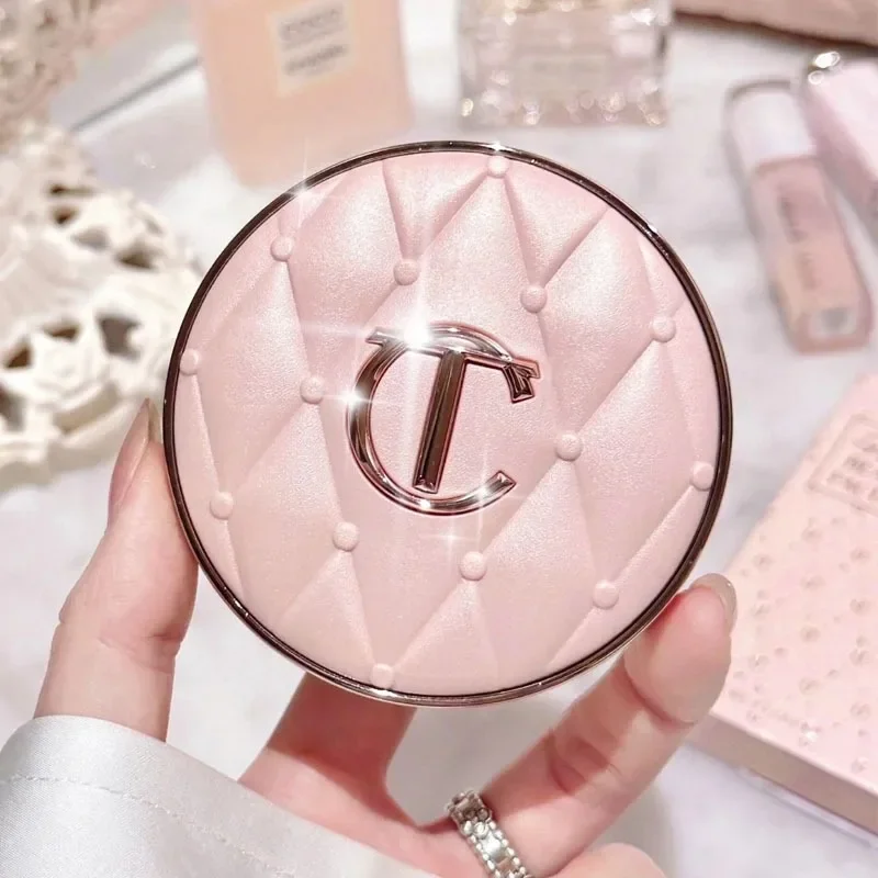 Fashion Charlotte Latest Style 4 Colors Pink Diamond Gold Tube Lipstick & Love Heart Two Color Powder Blusher Tilbury Makeup