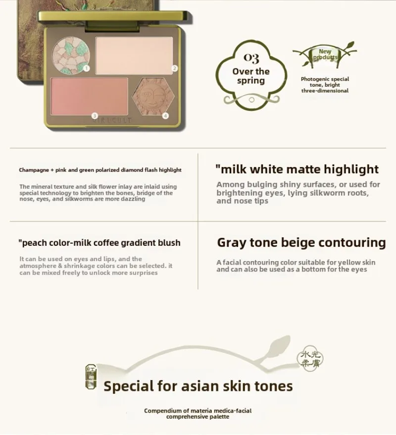 Girlcult All in One Multifunctional Face Contour Palette Blush Highlighter Contour & Bronzer Powder & Cream for Flawless Glow Girlcult All in One Multifunctional Face Contour Palette Blush Highlighter Contour & Bronzer Powder & Cream for Flawless Glow