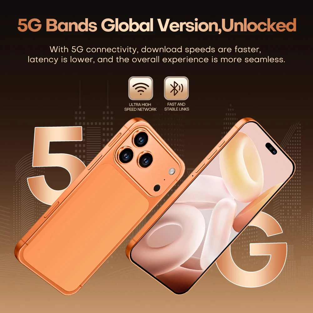 HOT  i17 Pro max  High Quality original intelligent 4G 5G dual card dual standby system