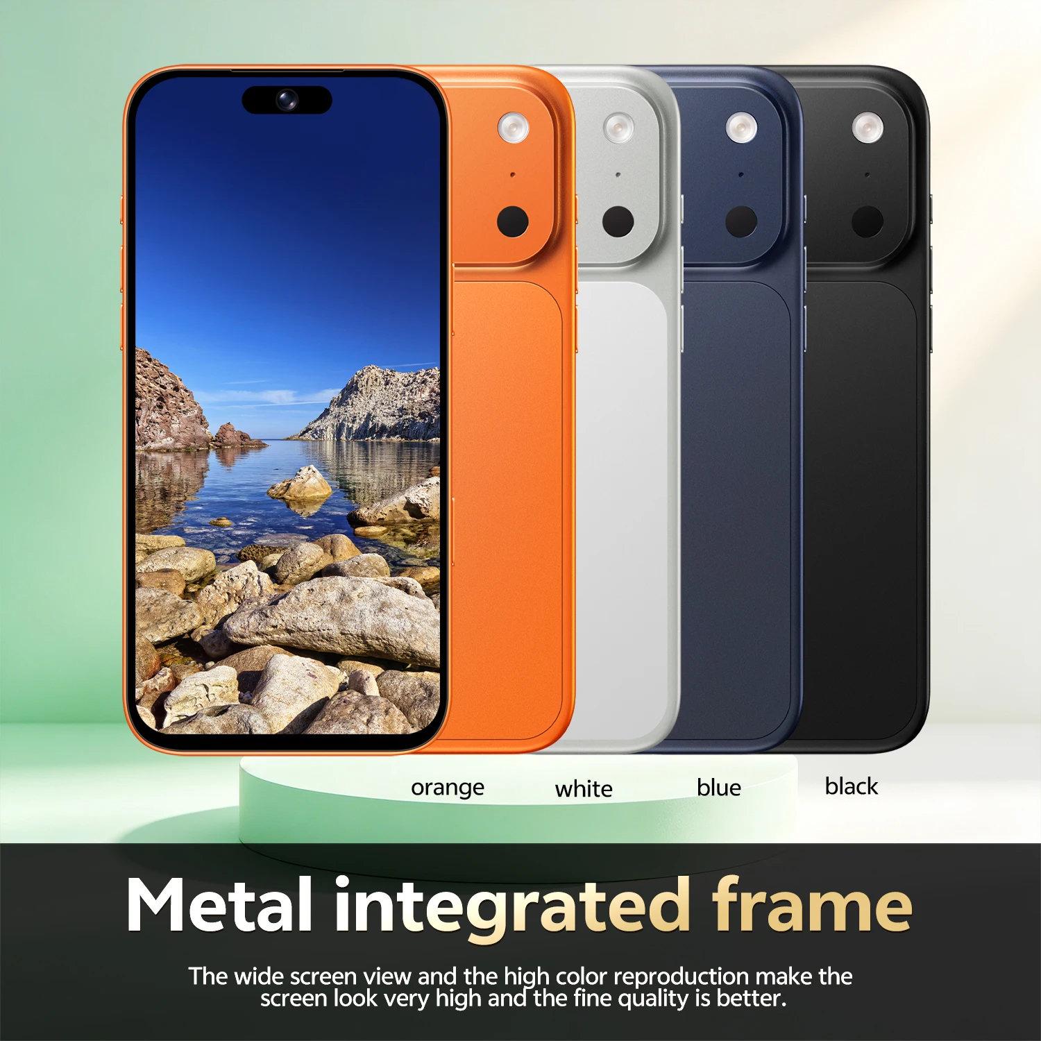 IVMI Global Vision 17Pro Max Android12.0 Smartphone 4GB RAM 32GB ROM 8+16MP Fingerprint Face ID 4G Network Mobile Phones