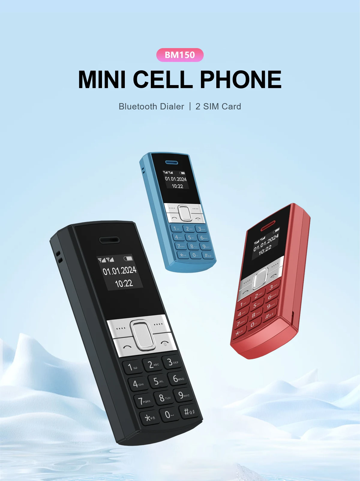 SERVO BM150 Mini Backup Mobile Phone Speed Dial Magic Voice Auto Call Recording Blacklist Small Feature Cellphones 2 SIM Standby SERVO BM150 Mini Backup Mobile Phone Speed Dial Magic Voice Auto Call Recording Blacklist Small Feature Cellphones 2 SIM Standby