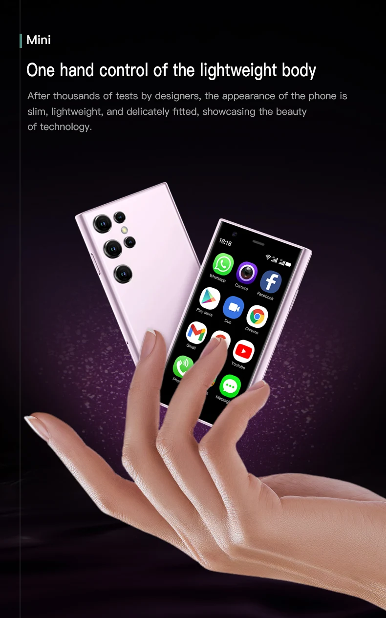 SOYES S23 Pro & Mini 24 Mini Smartphones Android 8.1 Dual SIM 3.0'' HD 1000mAh Battery WIFI Bluetooth 3G Small Mobile Phone