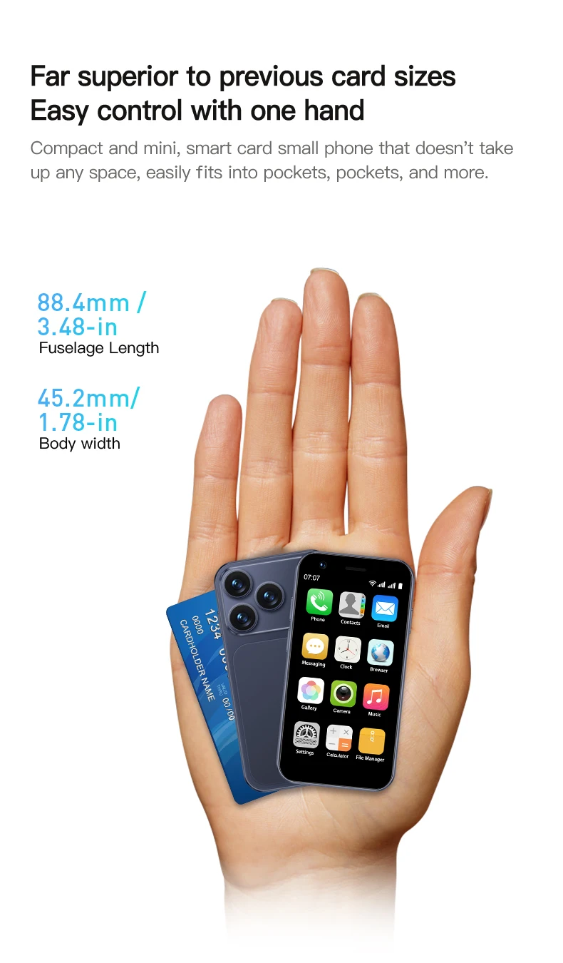SERVO 18SE MINI Cute Android Smartphone 3G WCDMA Android OS Dual SIM Card Play Store Face Unlock Hotspot 3.0