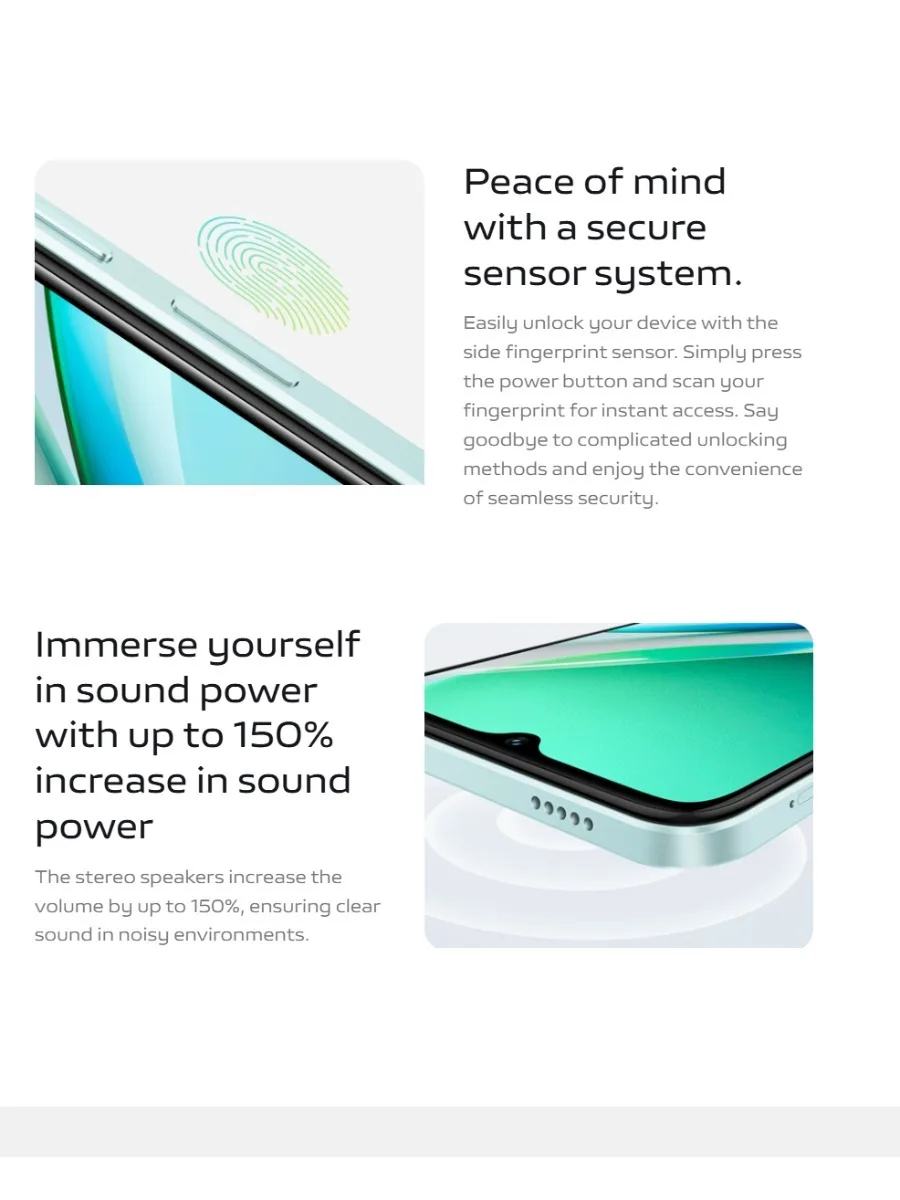 2026 Latest Version Global VIVO Y18 Android 14 Phone Octa-Core Processor 50MP HD Main Camera Night Portrait Shooting Anti-Finger