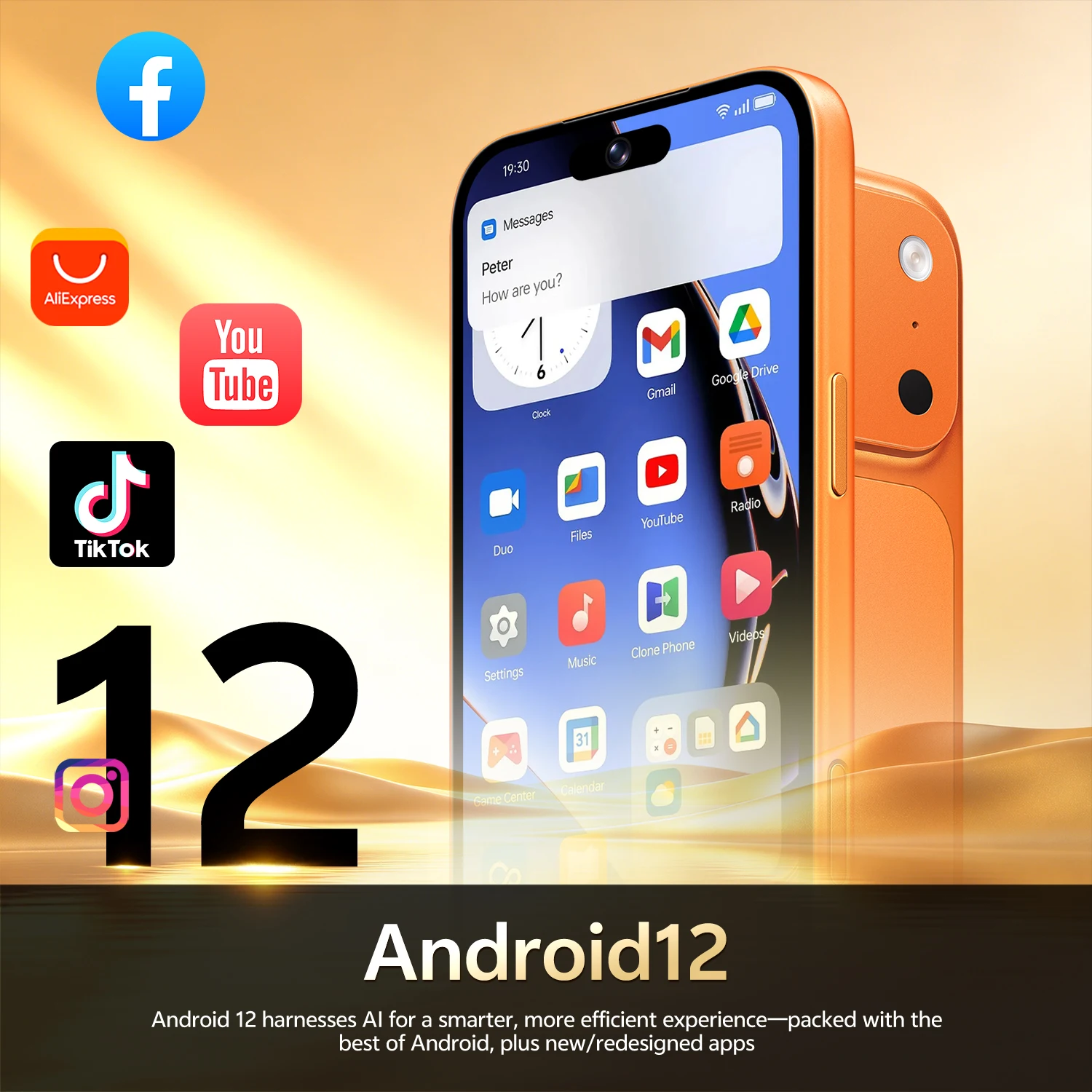 IVMI Global 17PROMAX Smartphone Android 12 Pixels 8+16MP 6.7 Inch 4GB Memory 32GB ROM Face ID 4G Network Google Play Store Phone