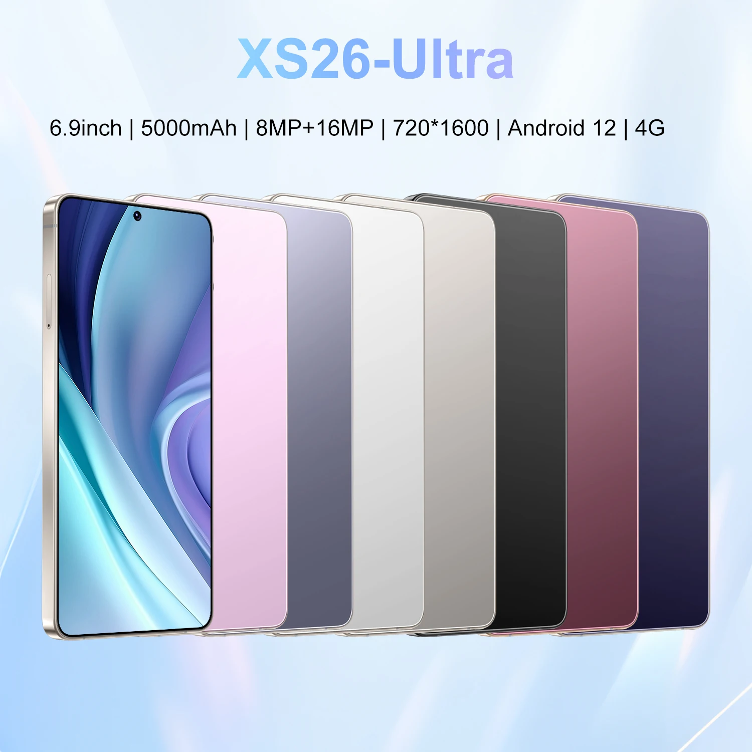 IVMI XS26 Ultra Smartphone Android 12 4GB+32GB 6.9'' Dual SIM GPS Face Unlock 4G Network WIFI Google Play Store Mobile Phones IVMI XS26 Ultra Smartphone Android 12 4GB+32GB 6.9'' Dual SIM GPS Face Unlock 4G Network WIFI Google Play Store Mobile Phones