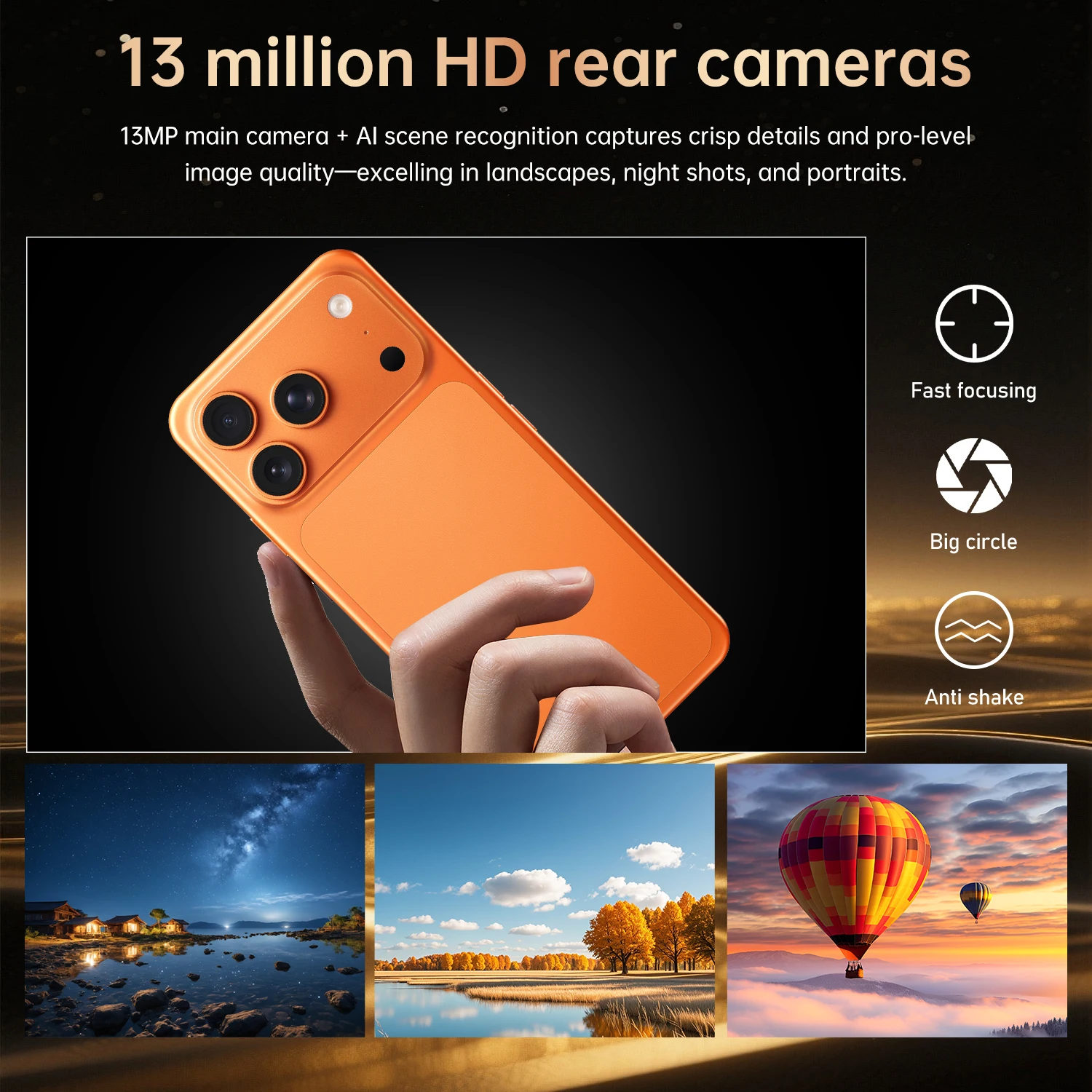 IVMI Global 17 Pro Max 3GB+16GB Smartphone 6.7-inch 5 MP+13 Megapixel Camera Bluetooth Wi-Fi Google-supported Mobile Phone